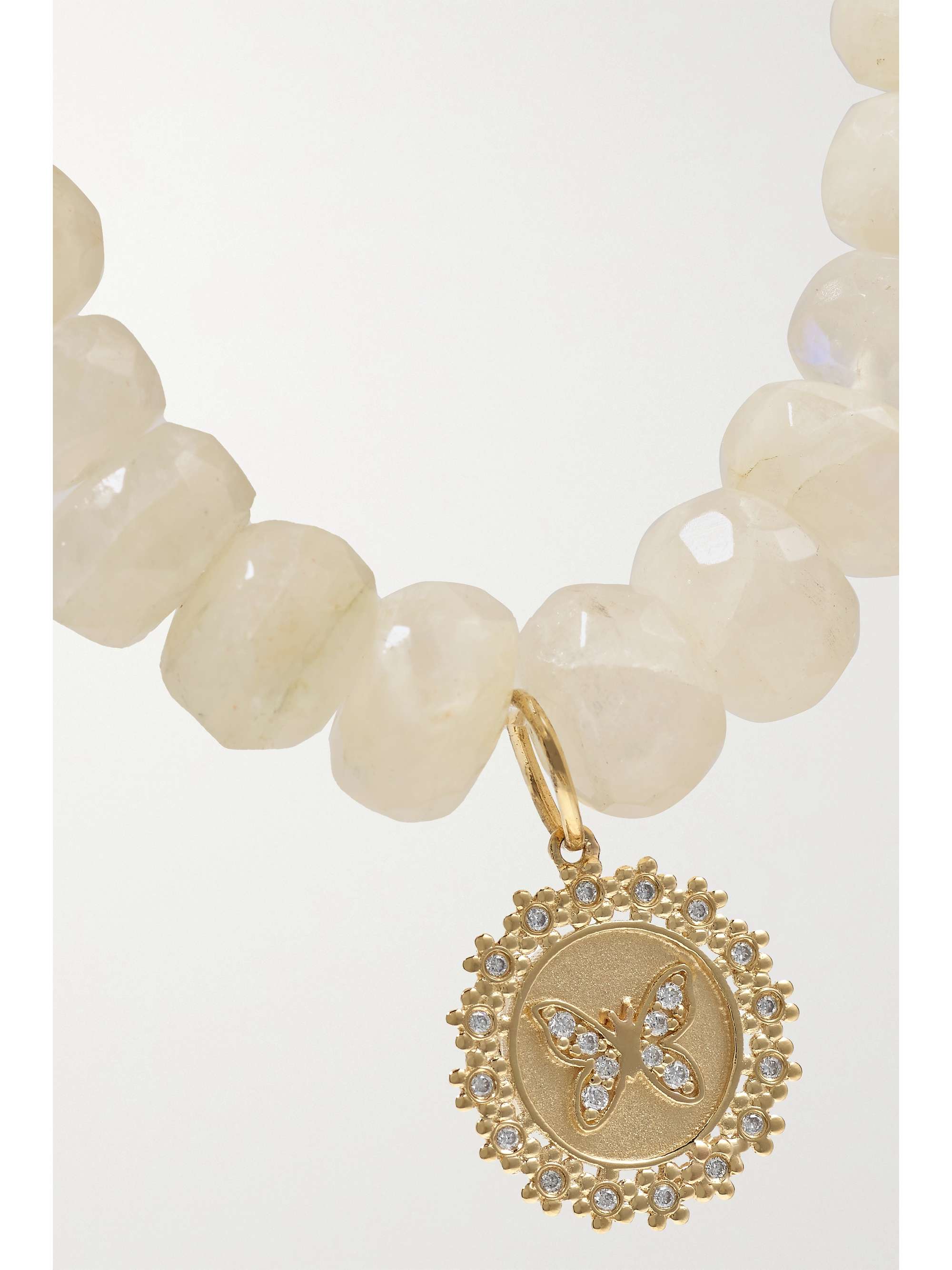 【Sydney Evan】14カラットゴールドアンド moonstoneブレスレッ SYDNEY EVAN Large Sand Dollar 14-karat gold, moonstone and