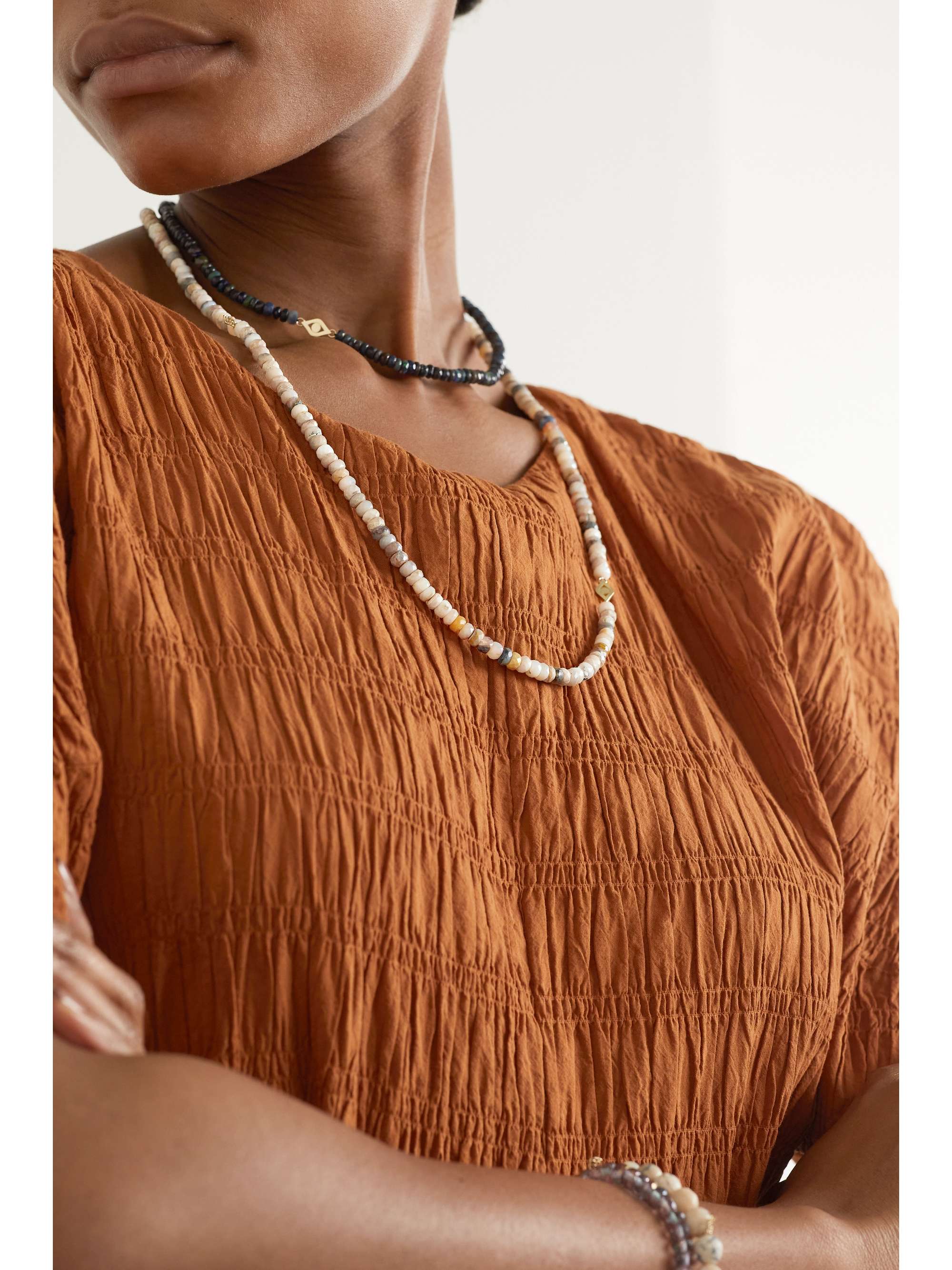 SYDNEY EVAN 14-karat gold opal necklace