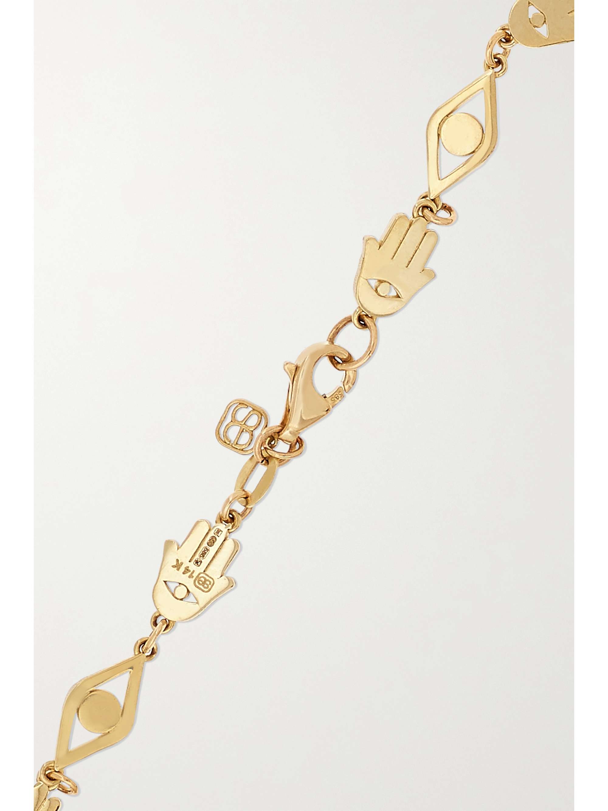 SYDNEY EVAN Tiny Pure 14-karat gold bracelet
