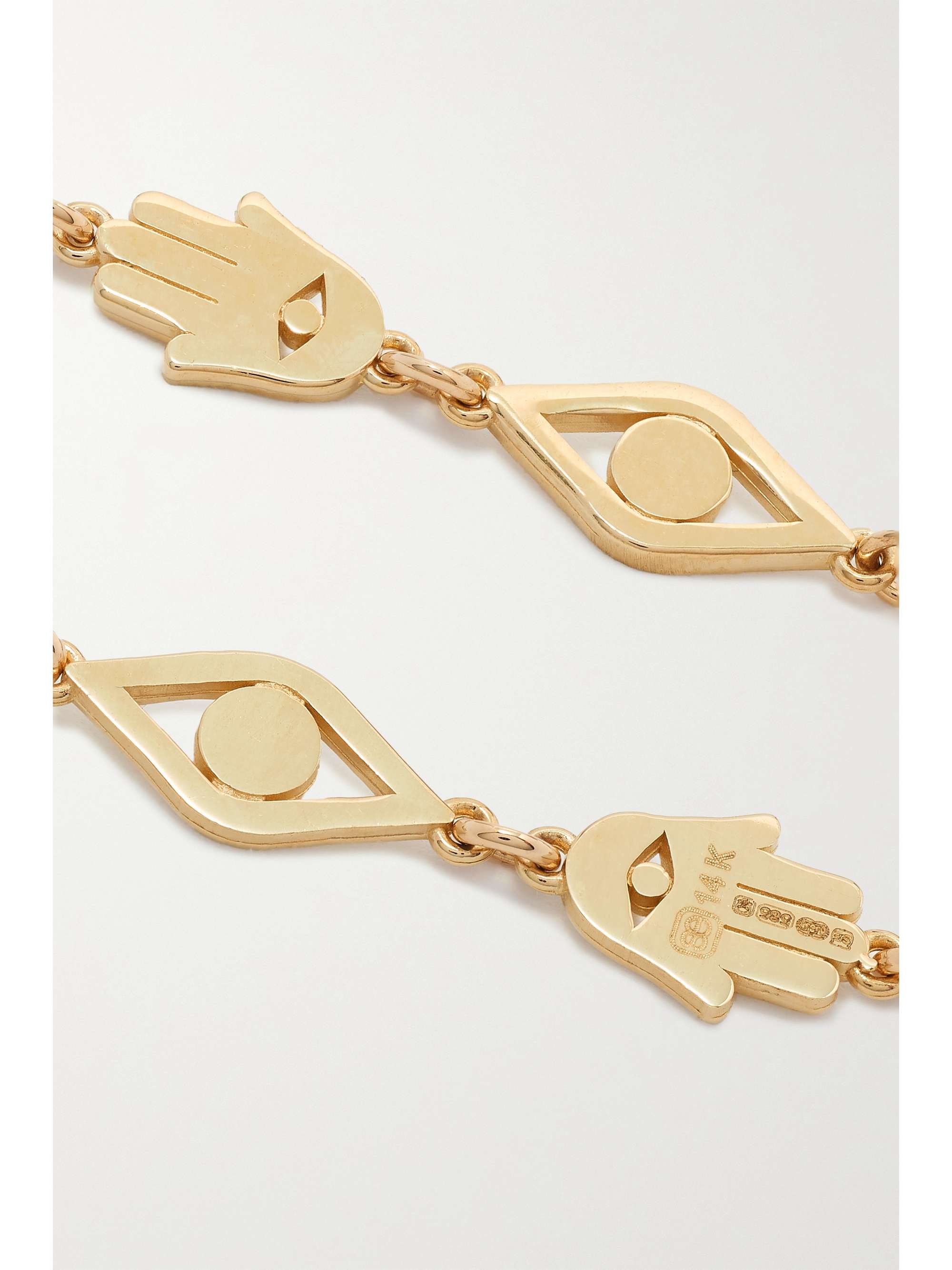 SYDNEY EVAN Tiny Pure 14-karat gold bracelet