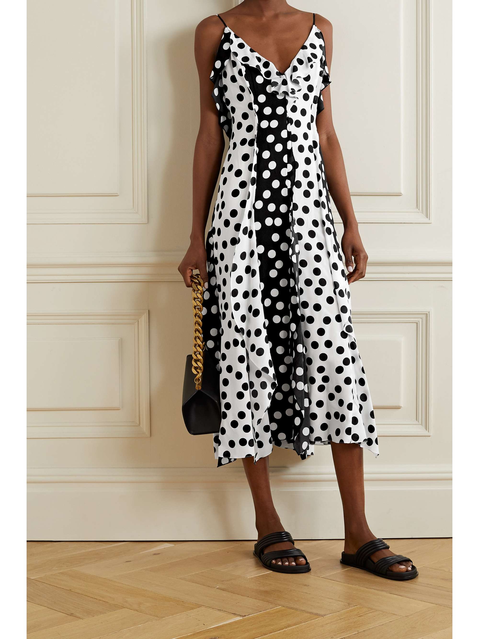 carolina herrera polka dot dress