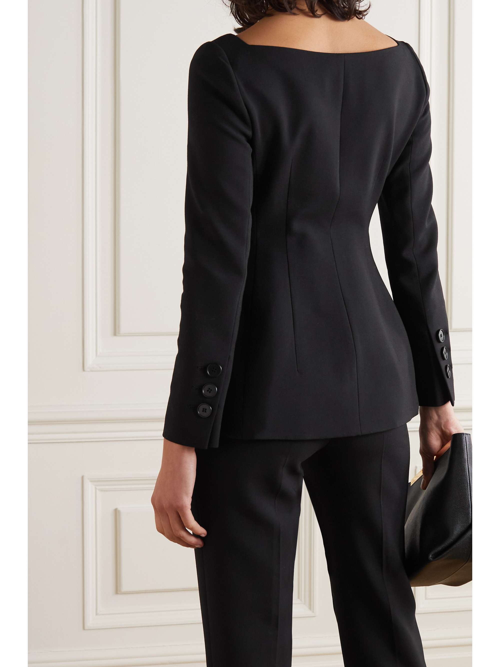 long peplum jacket