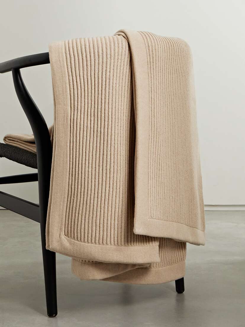 Brunello Cucinelli Ribbed Cashmere Throw