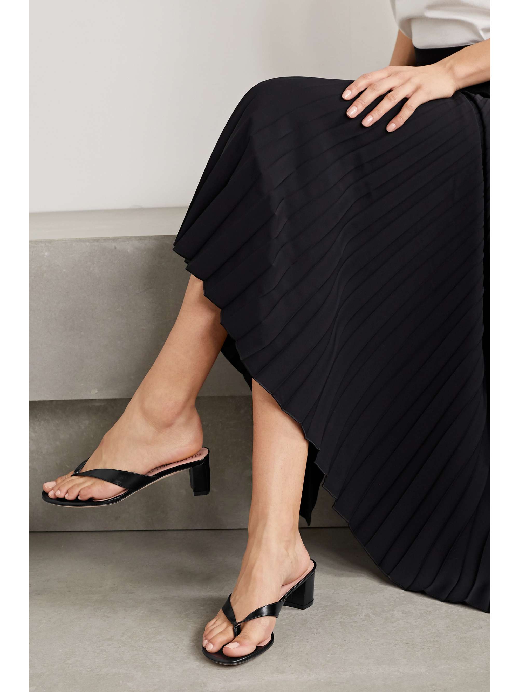 unisa ruffle block heel sandals