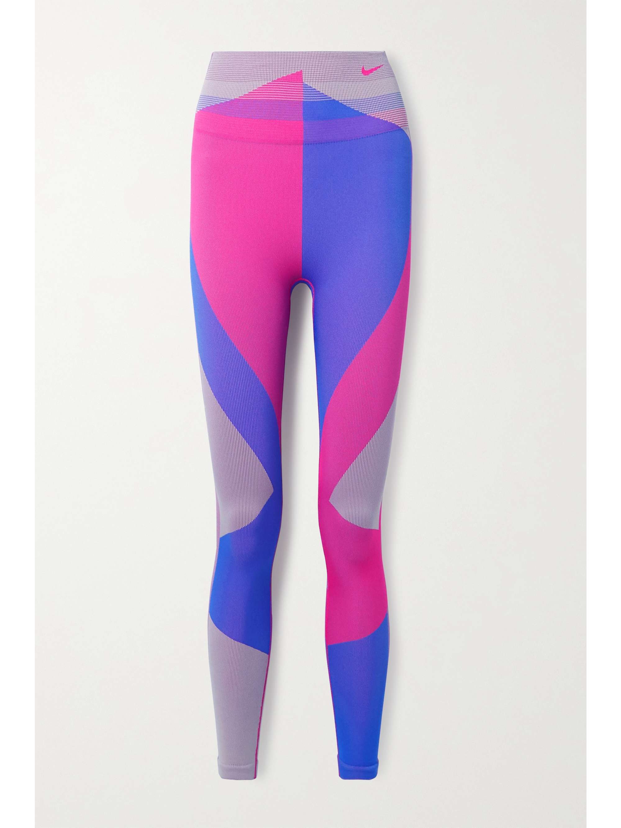 nike sport distort colorblock leggings