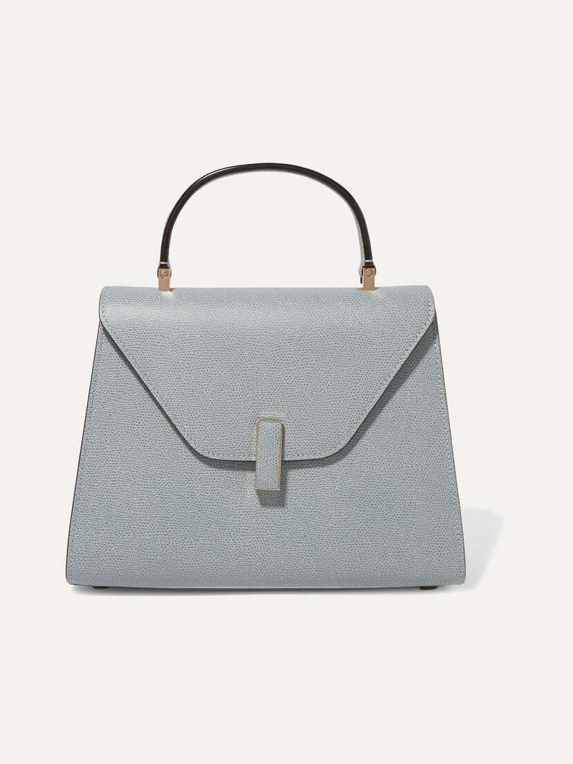 Valextra Iside Medium Textured-leather Tote