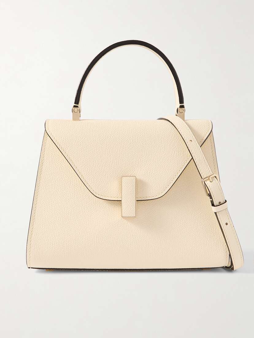 Valextra Iside Mini Textured-leather Tote