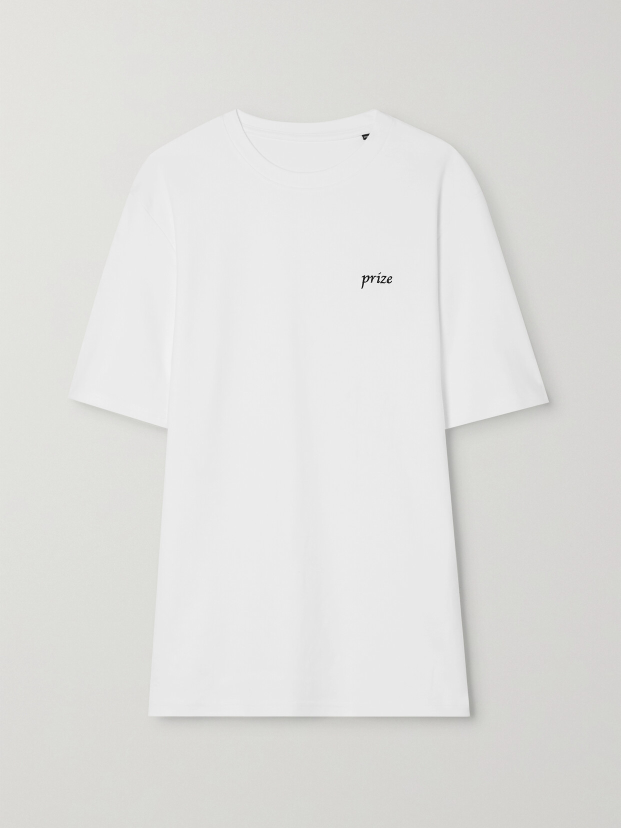 Amina Muaddi International Women’s Day Embroidered Cotton-jersey T-shirt