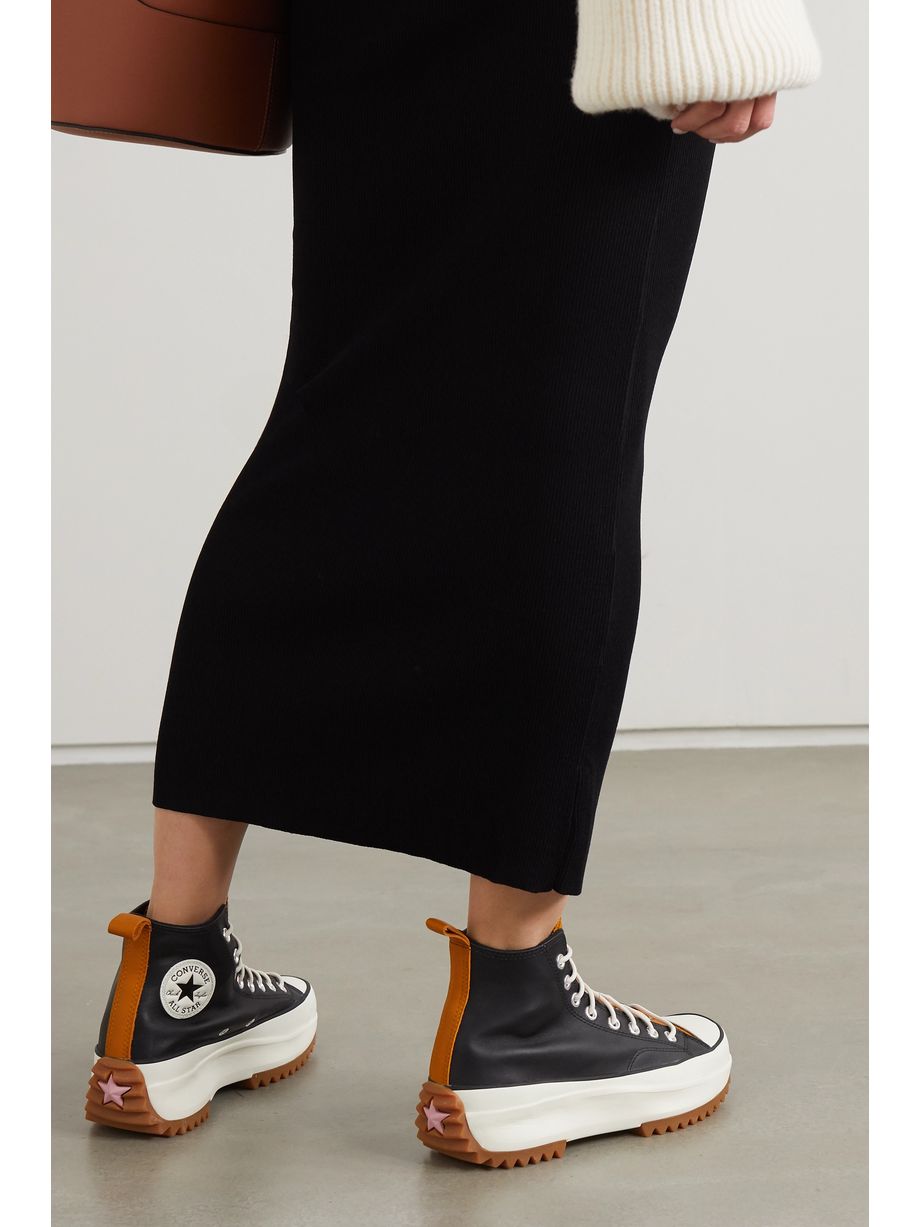 converse leather run star hike