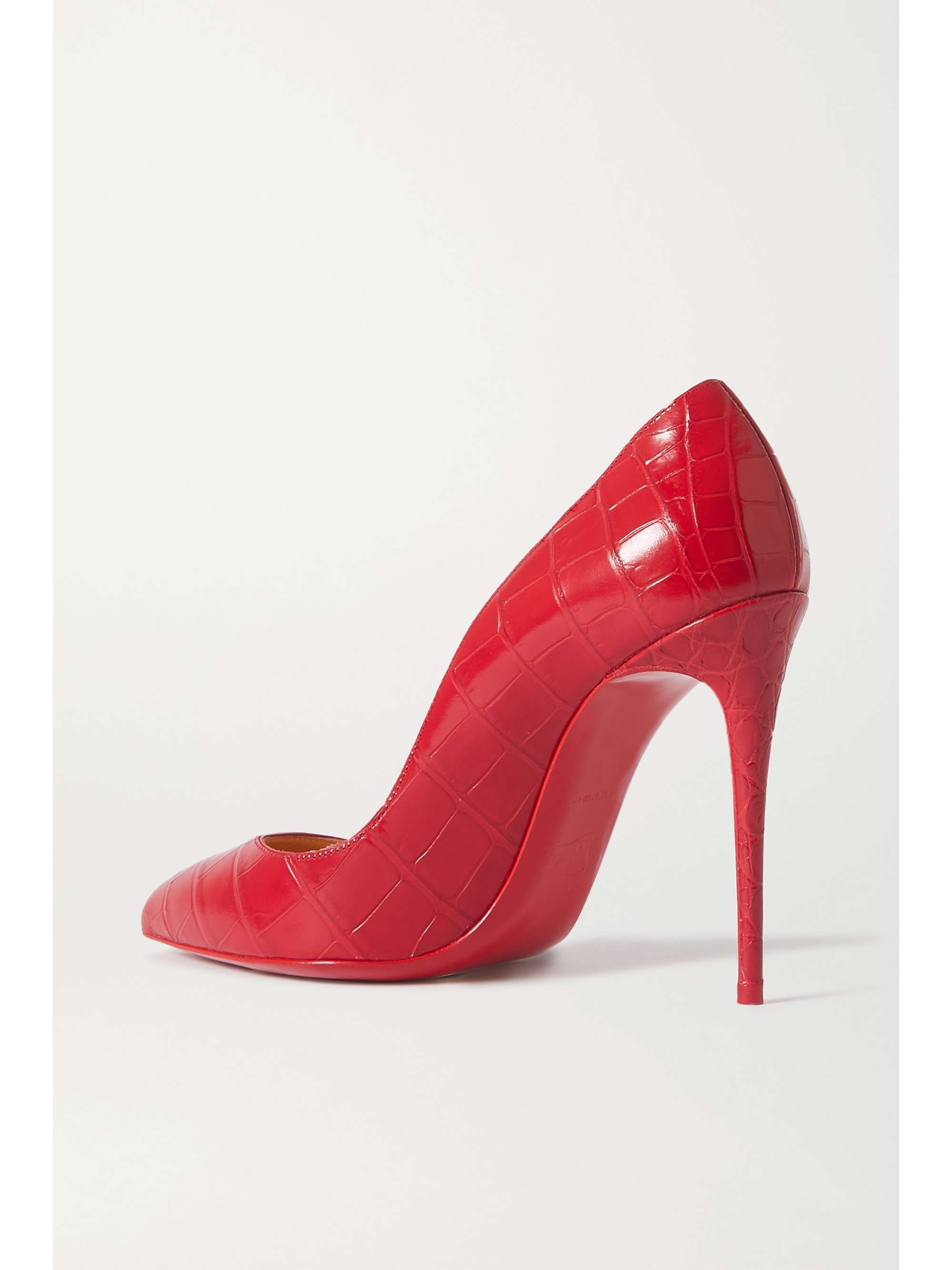 red croc heels