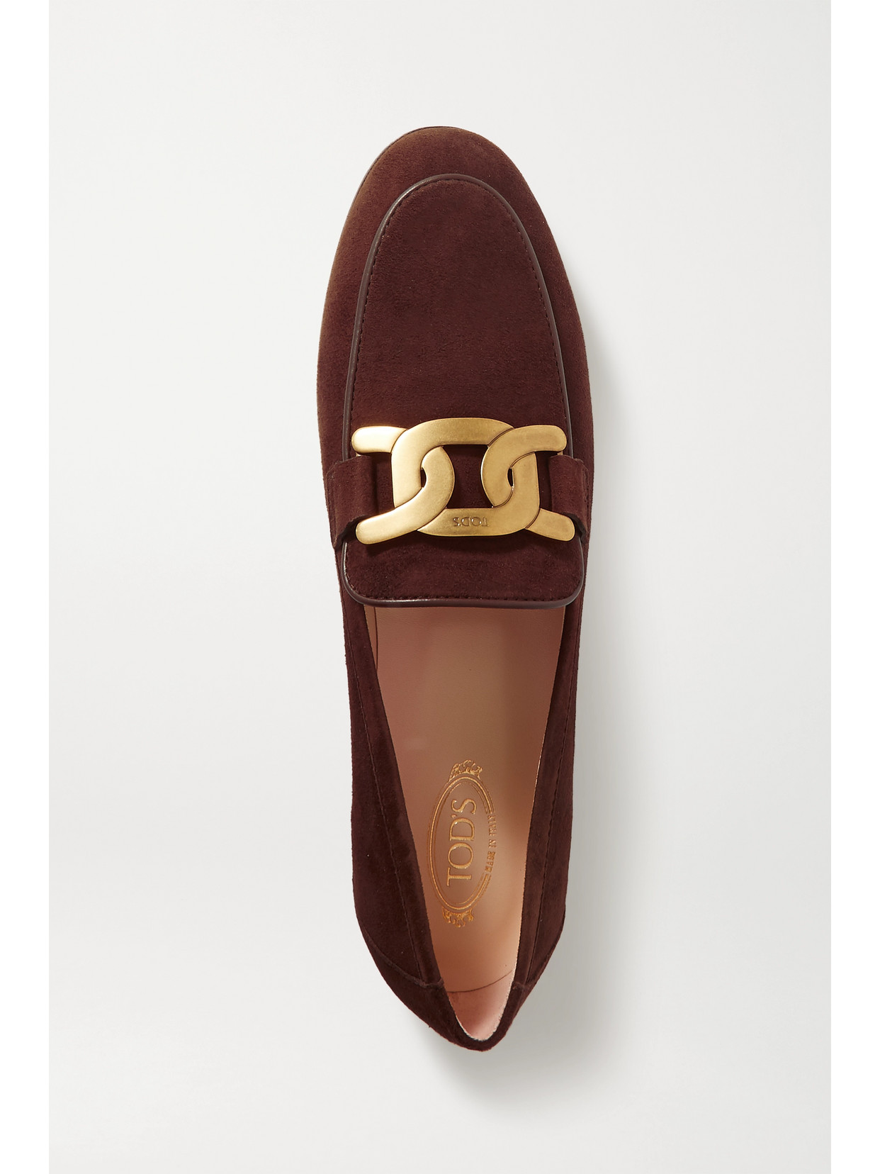 Tod's Kate Suede Loafers In Brown In Brown