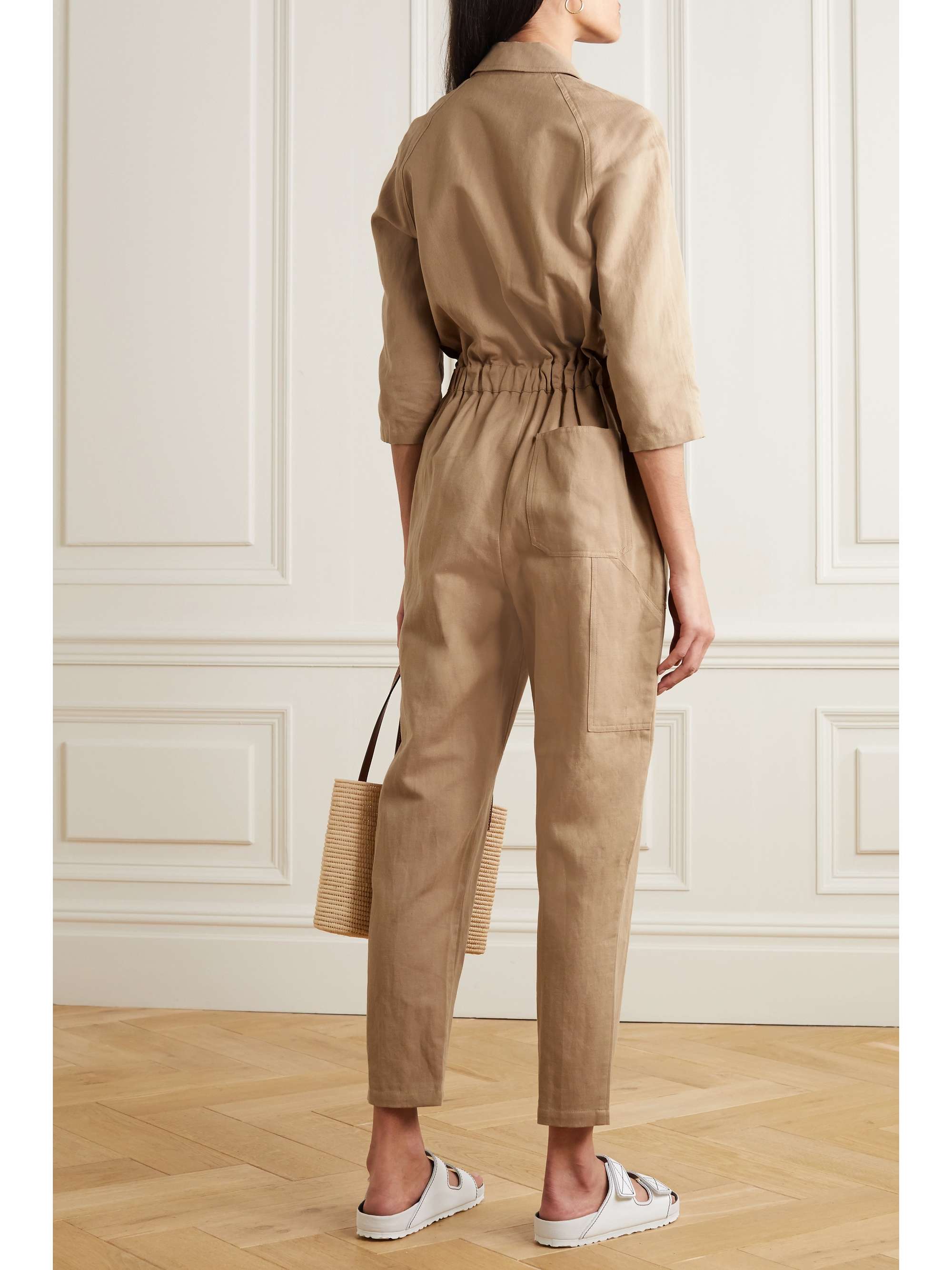 APIECE APART Amelia linen and cotton-blend jumpsuit