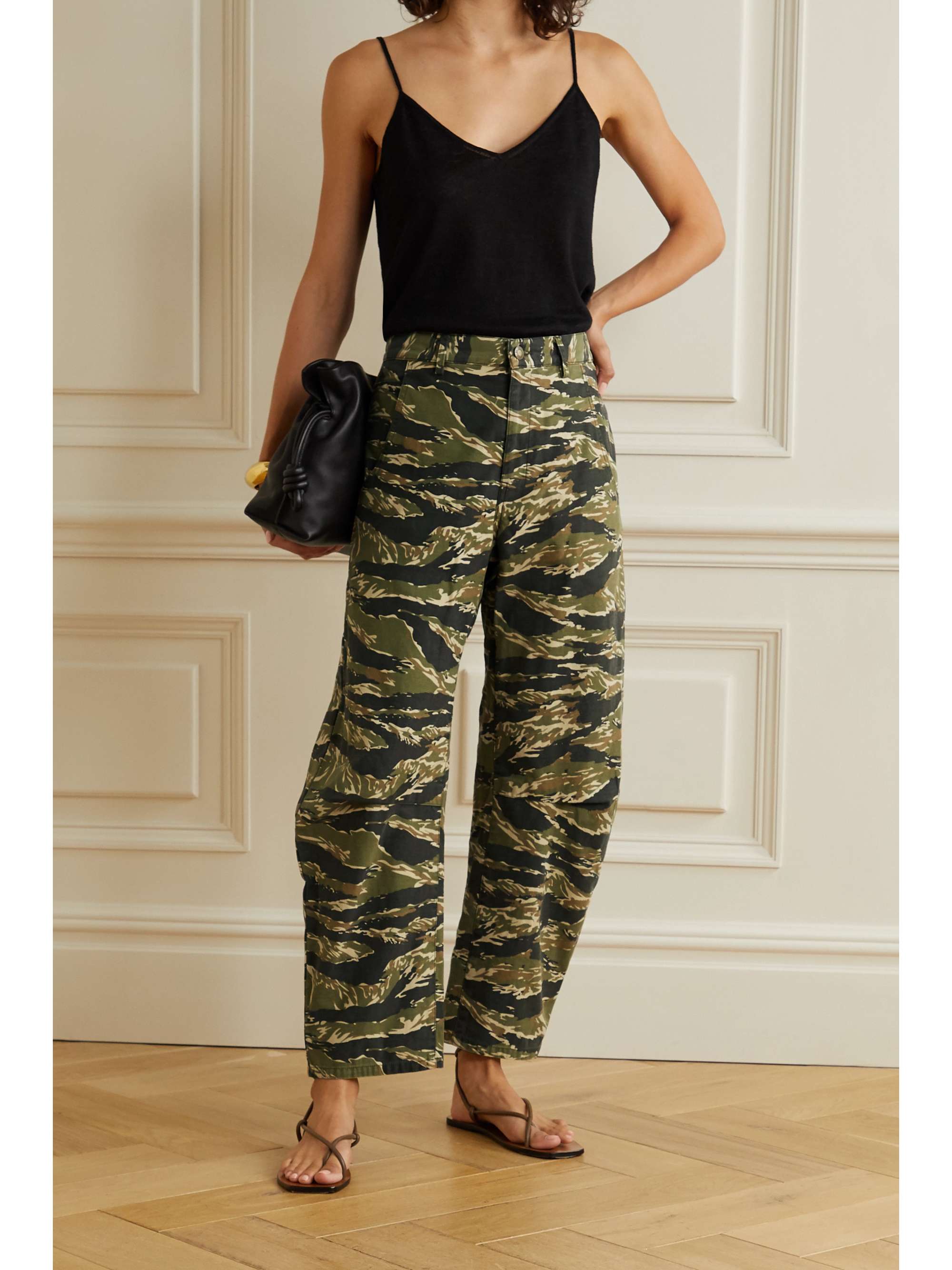 Army green Emerson printed cotton 