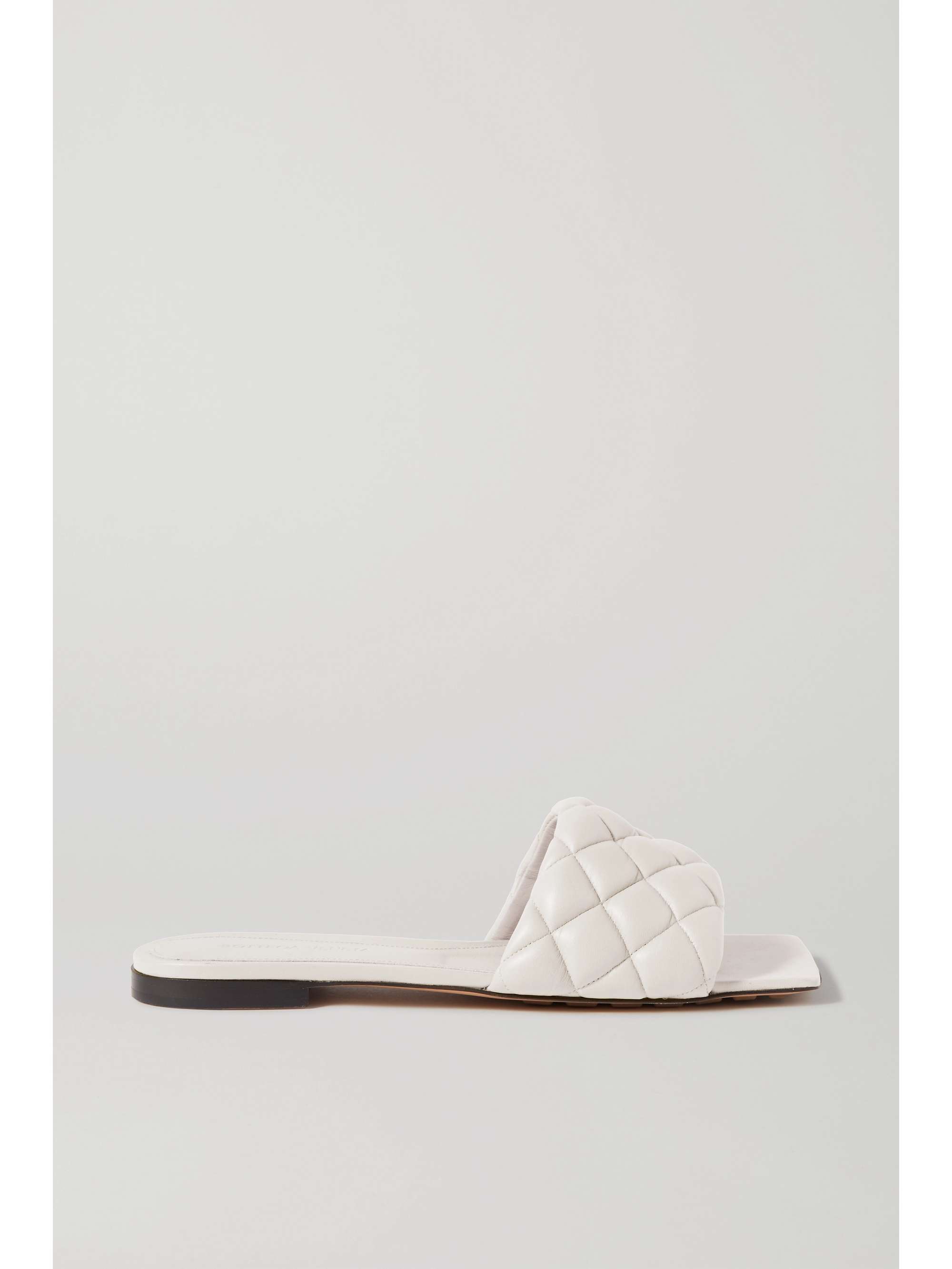 white flat slides