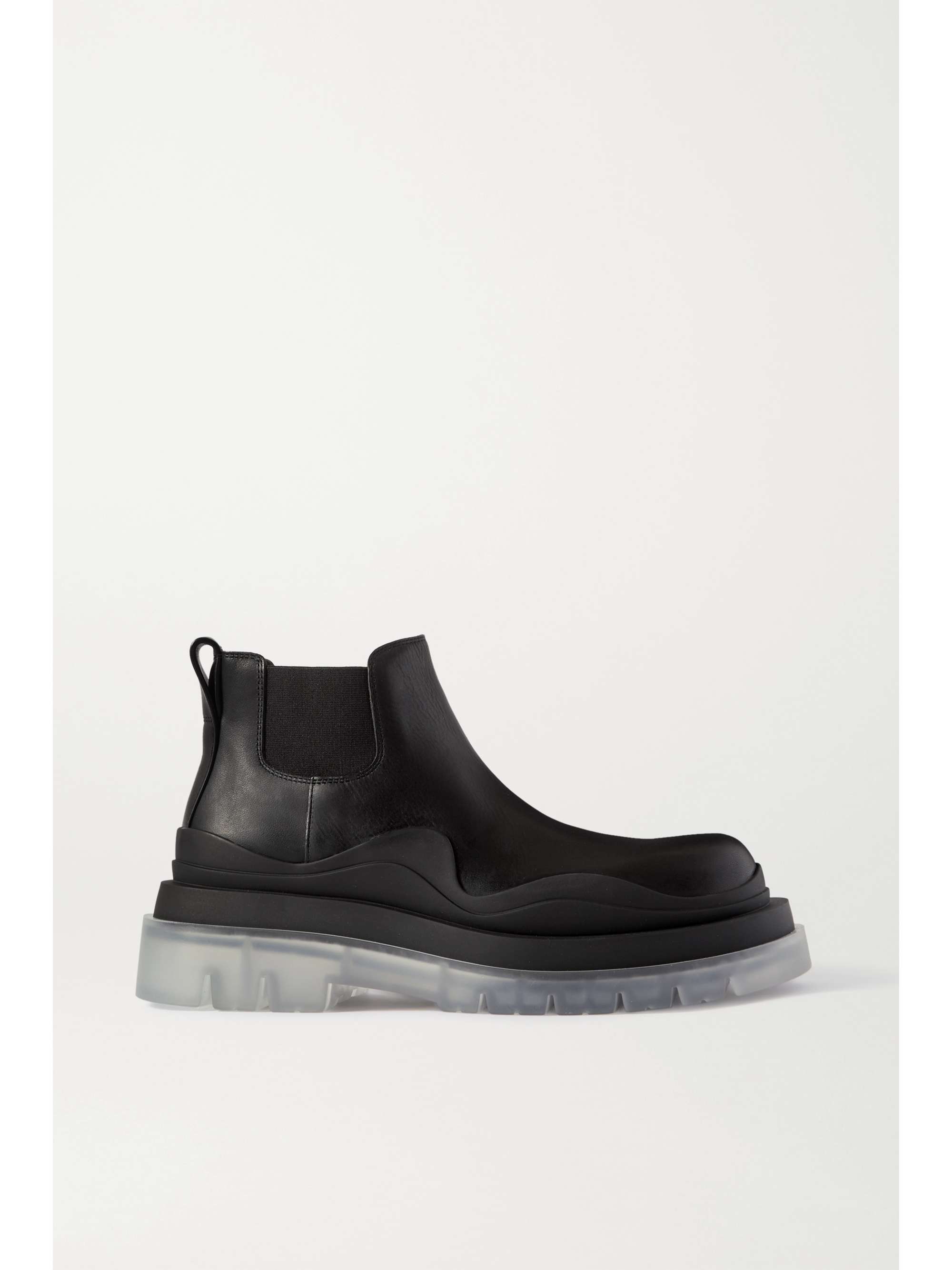 chelsea black leather boots