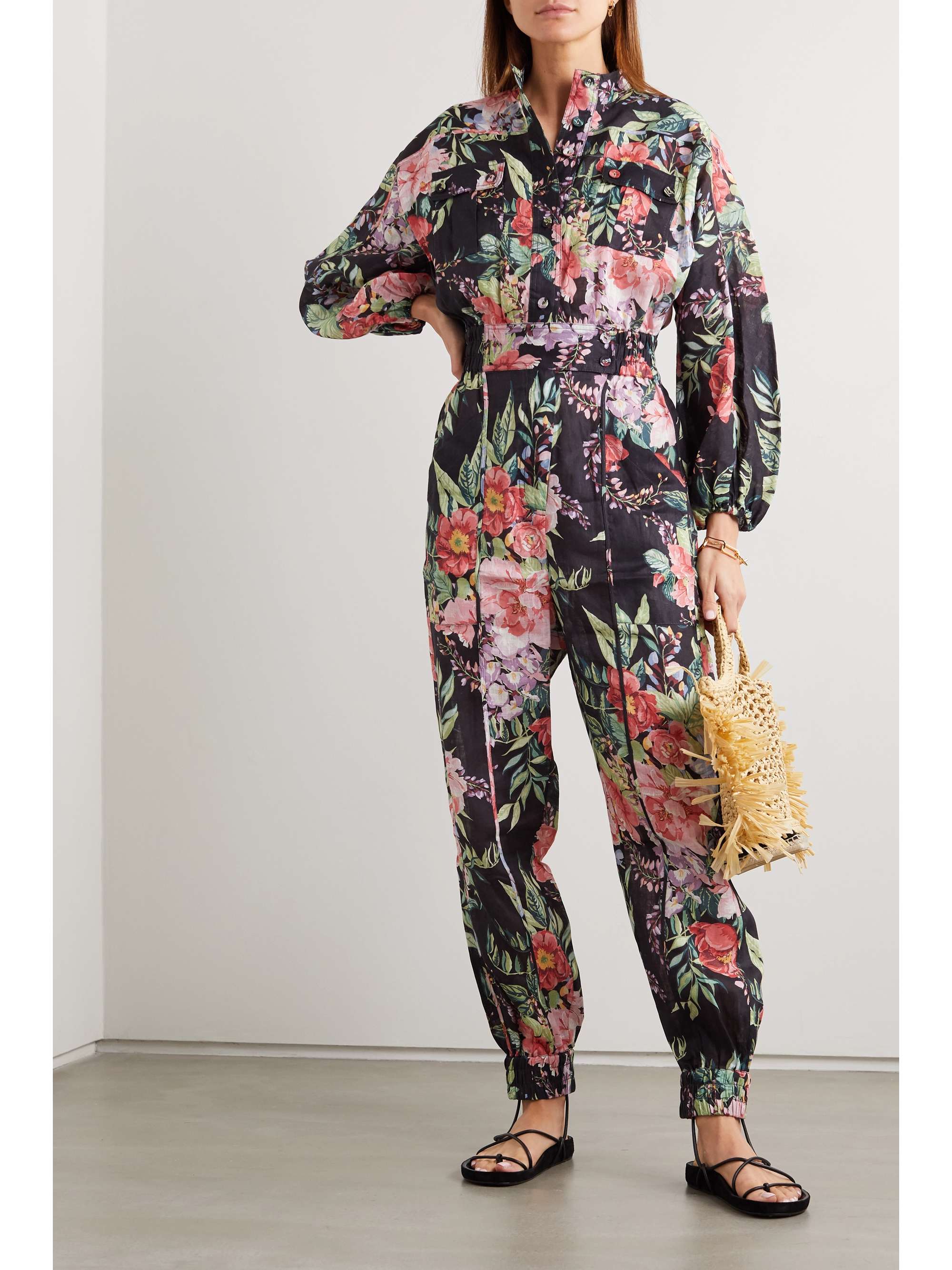 ZIMMERMANN Brighton printed linen jumpsuit