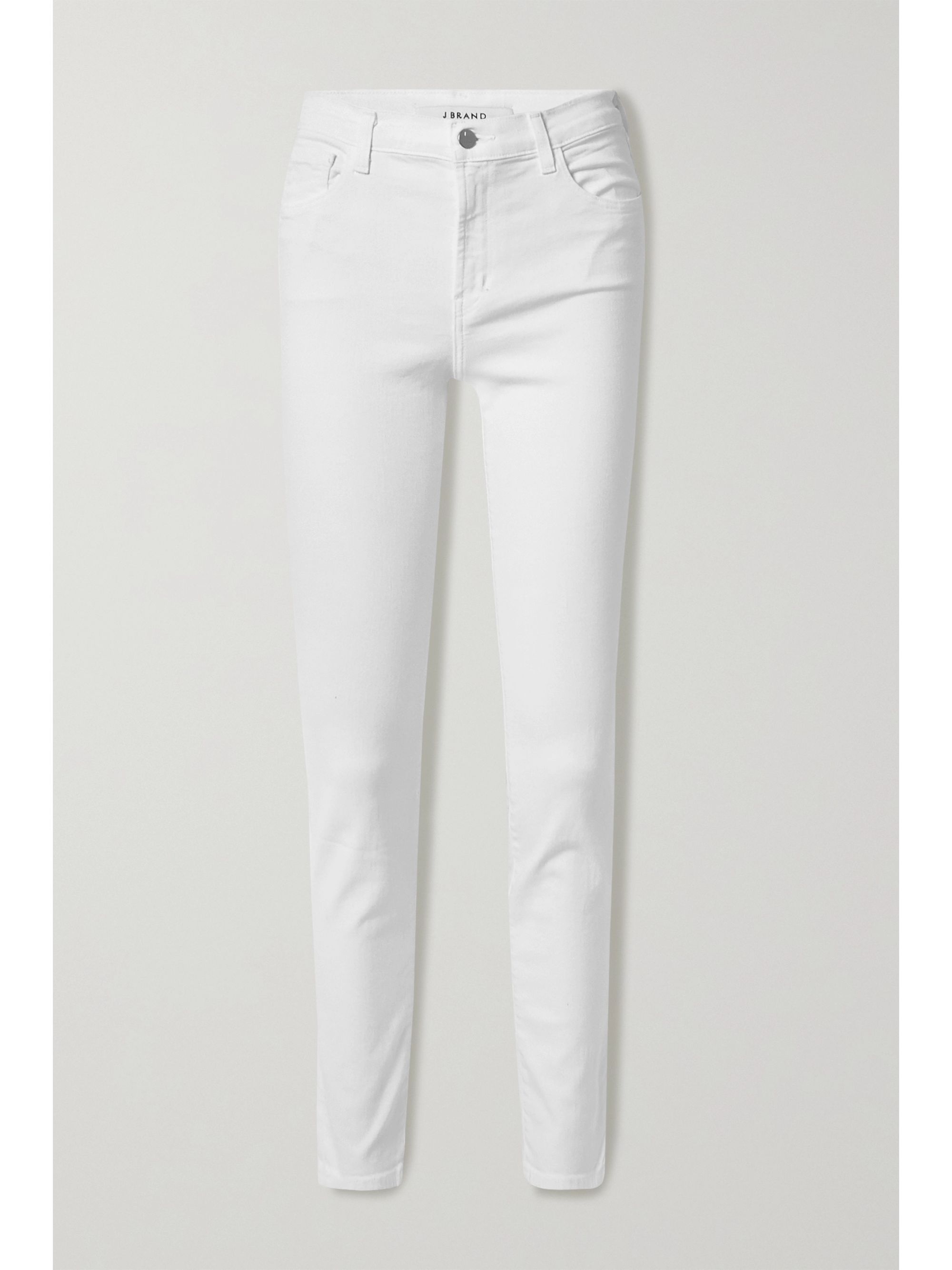 white high rise pants