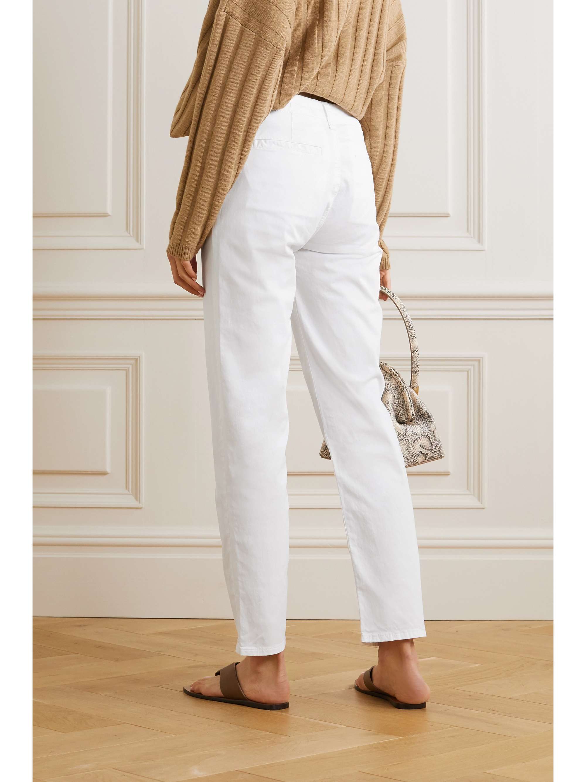 White Ollie cotton-blend twill pants 