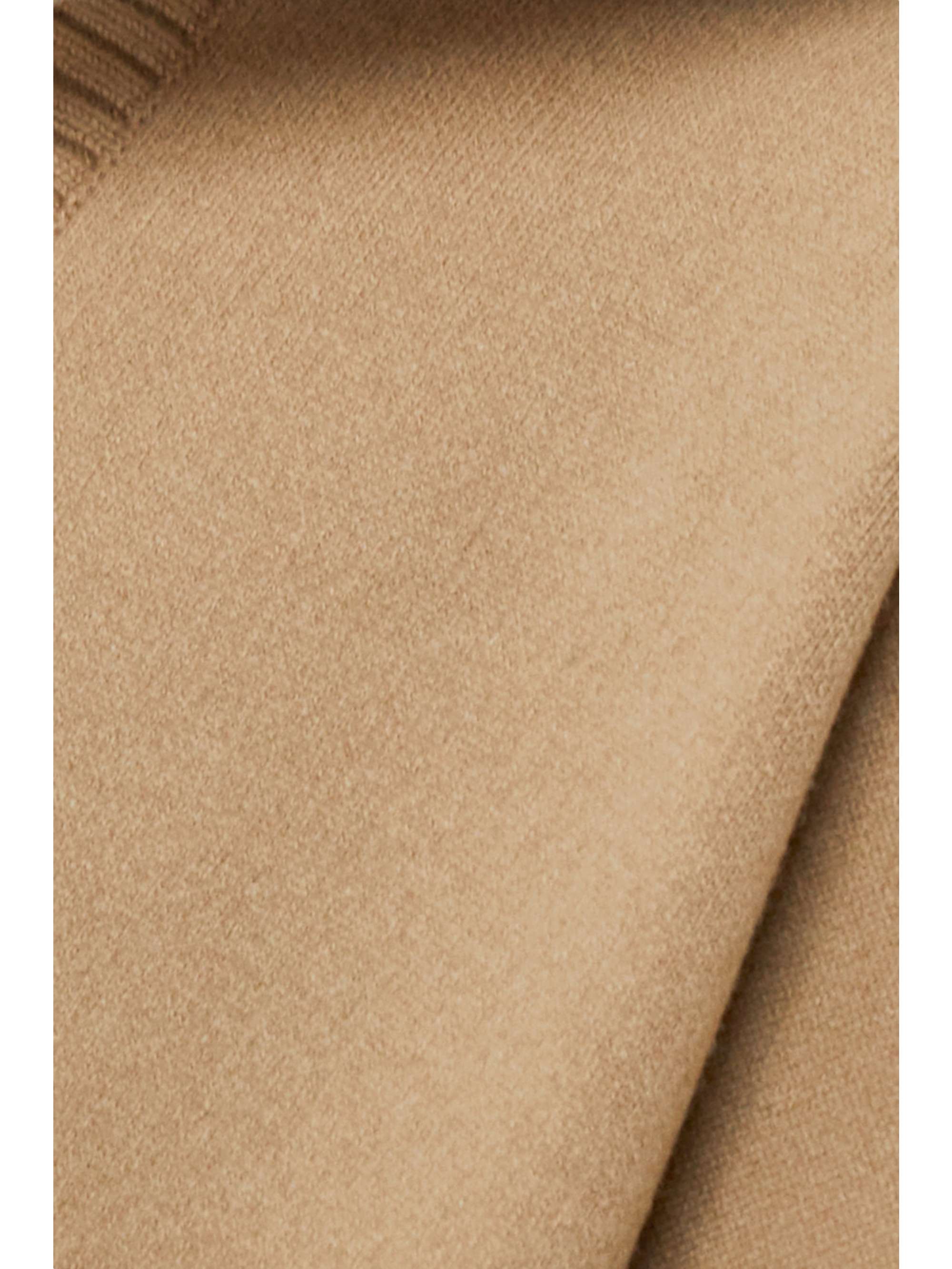 BURBERRY Hooded wool-blend jacquard cape