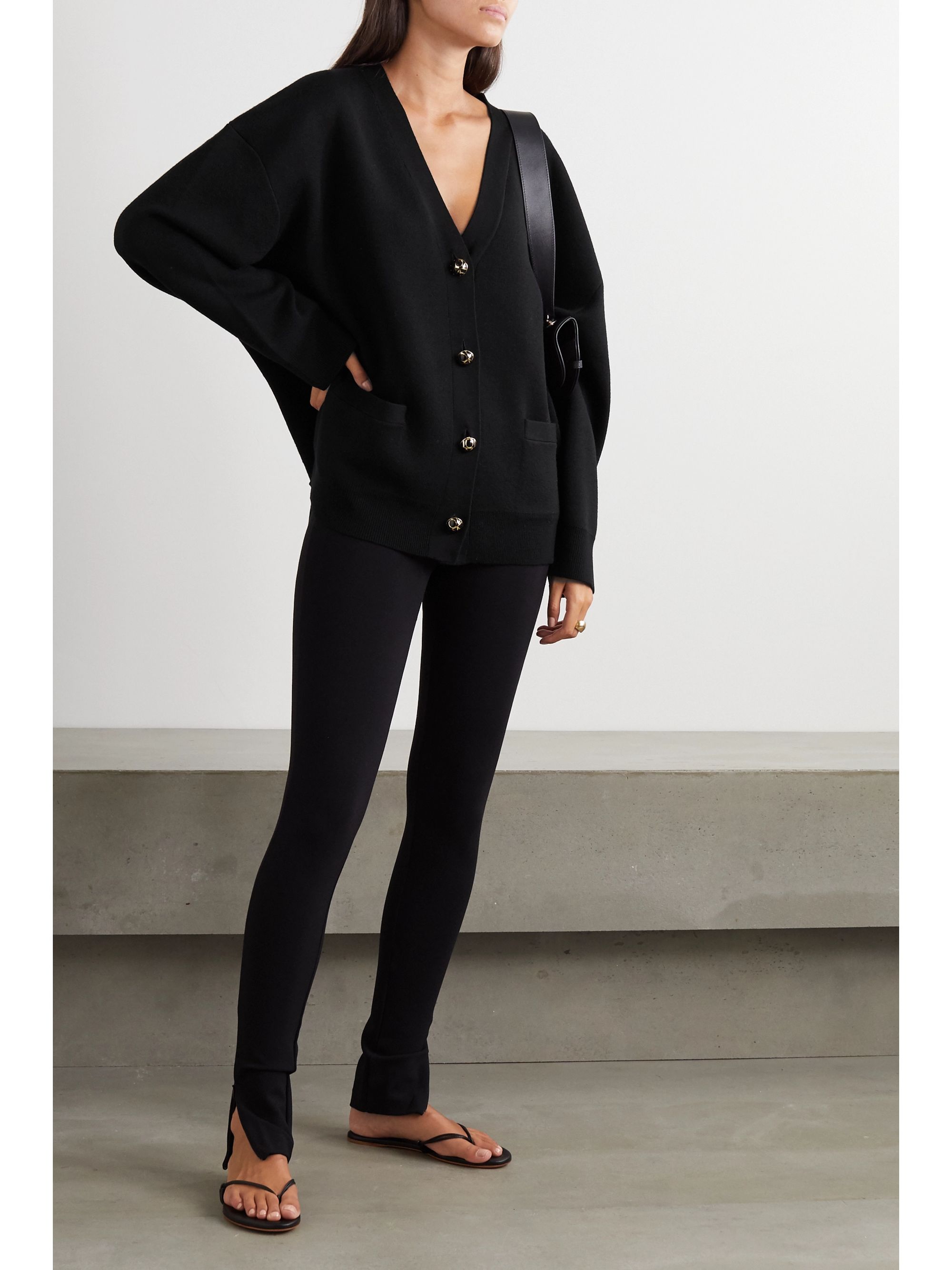 toteme vinci ribbed cardigan