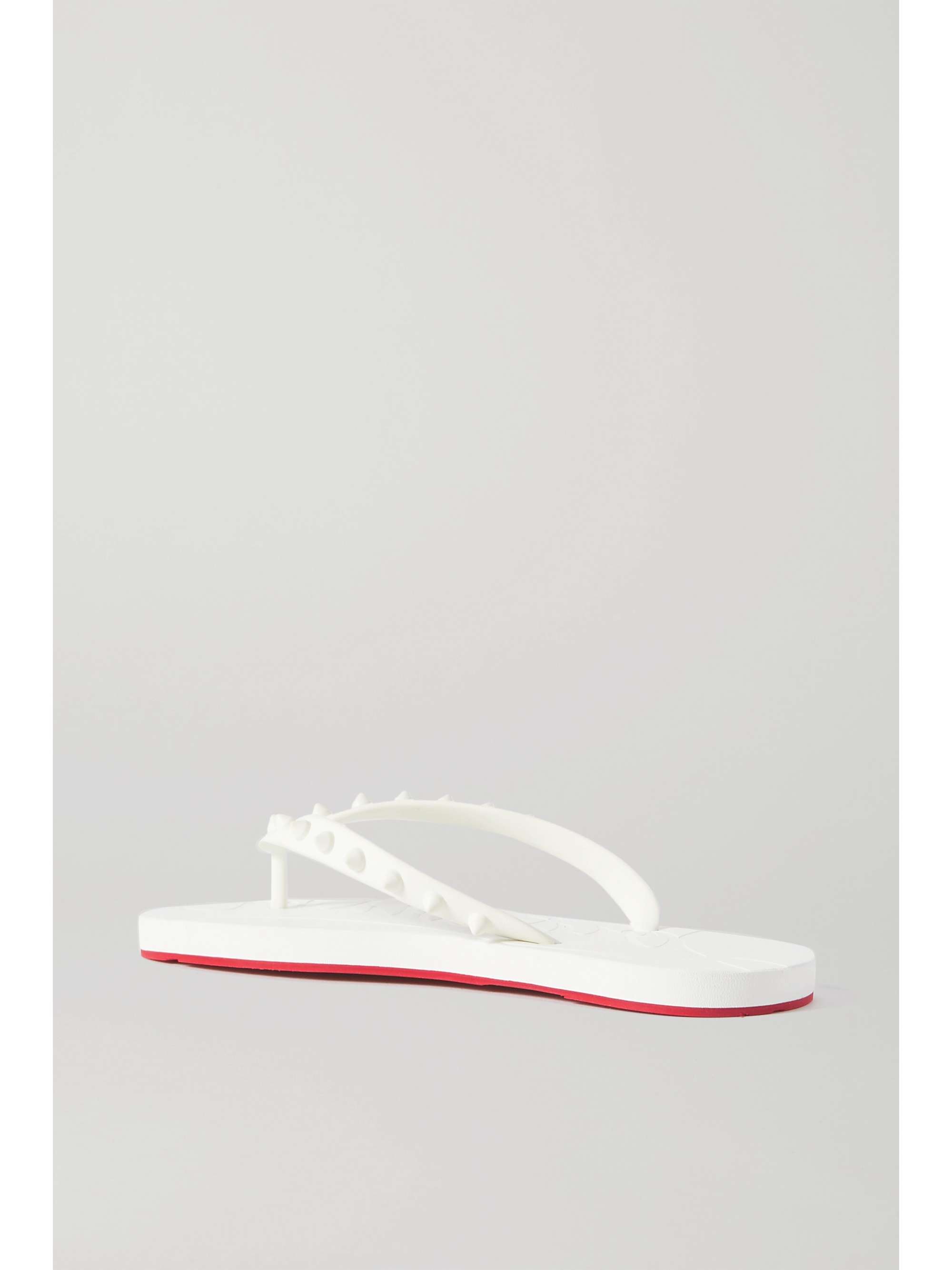 CHRISTIAN LOUBOUTIN Loubi Flip Donna spiked rubber flip flops