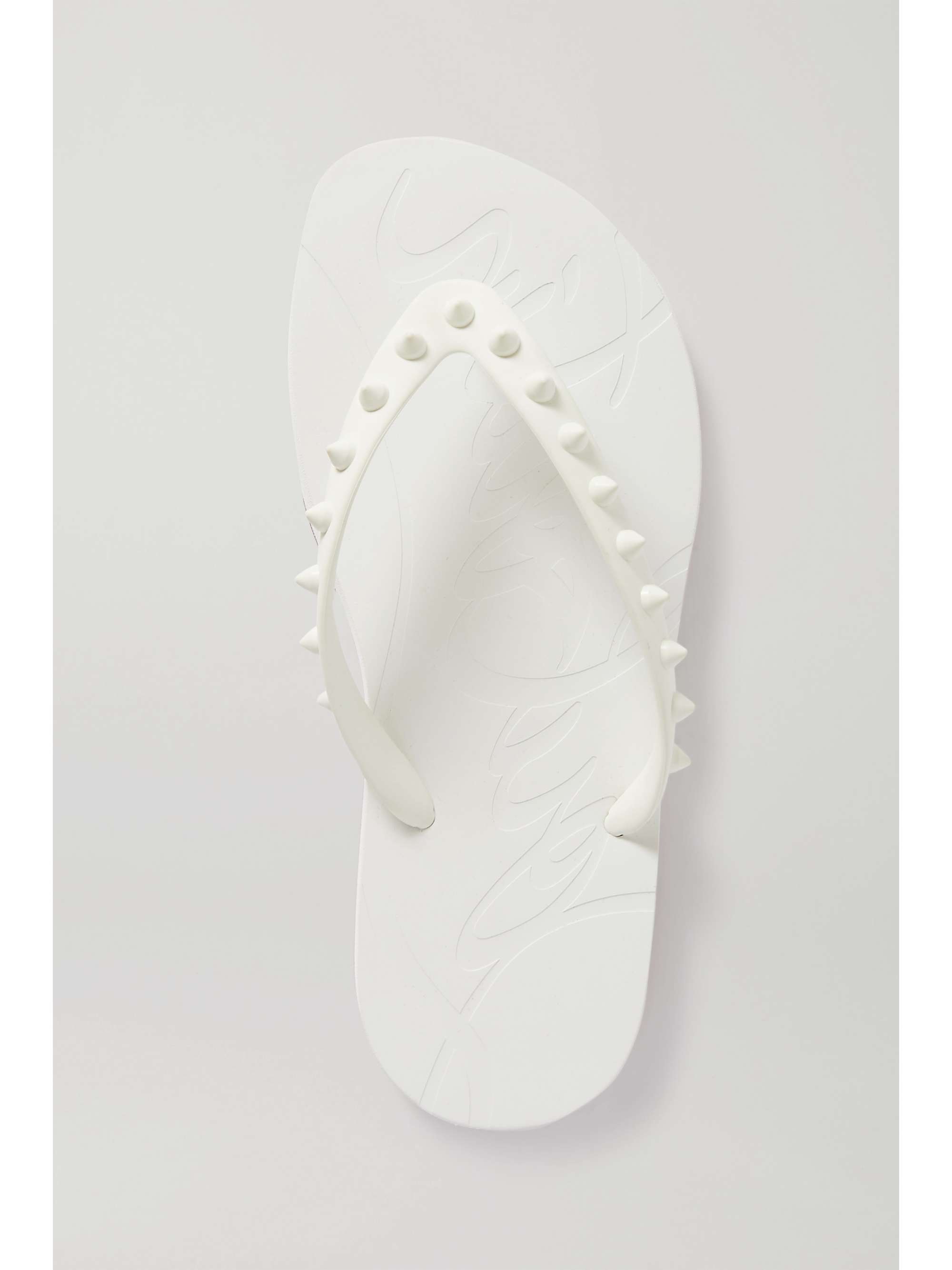 CHRISTIAN LOUBOUTIN Loubi Flip Donna spiked rubber flip flops