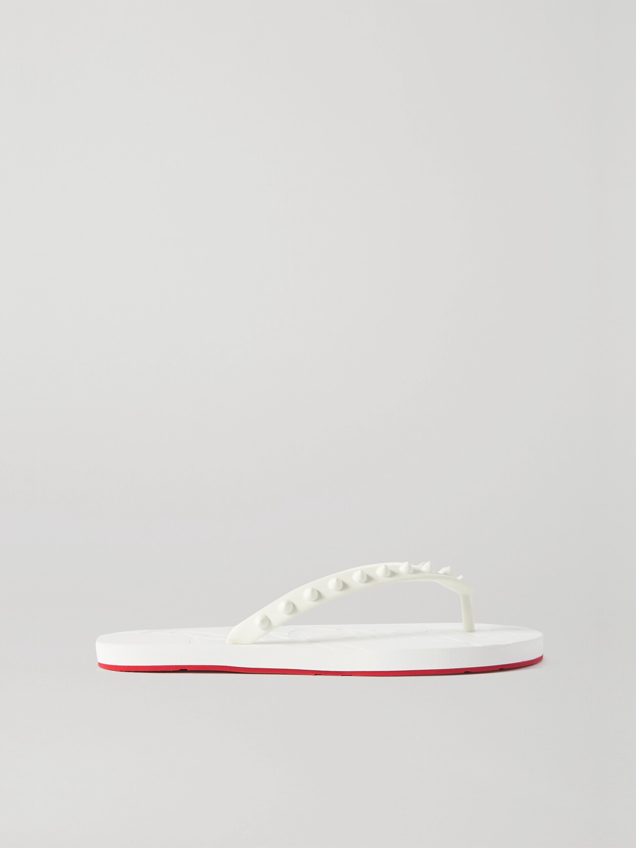 Christian Louboutin Loubi Flip Donna Spiked Rubber Flip Flops