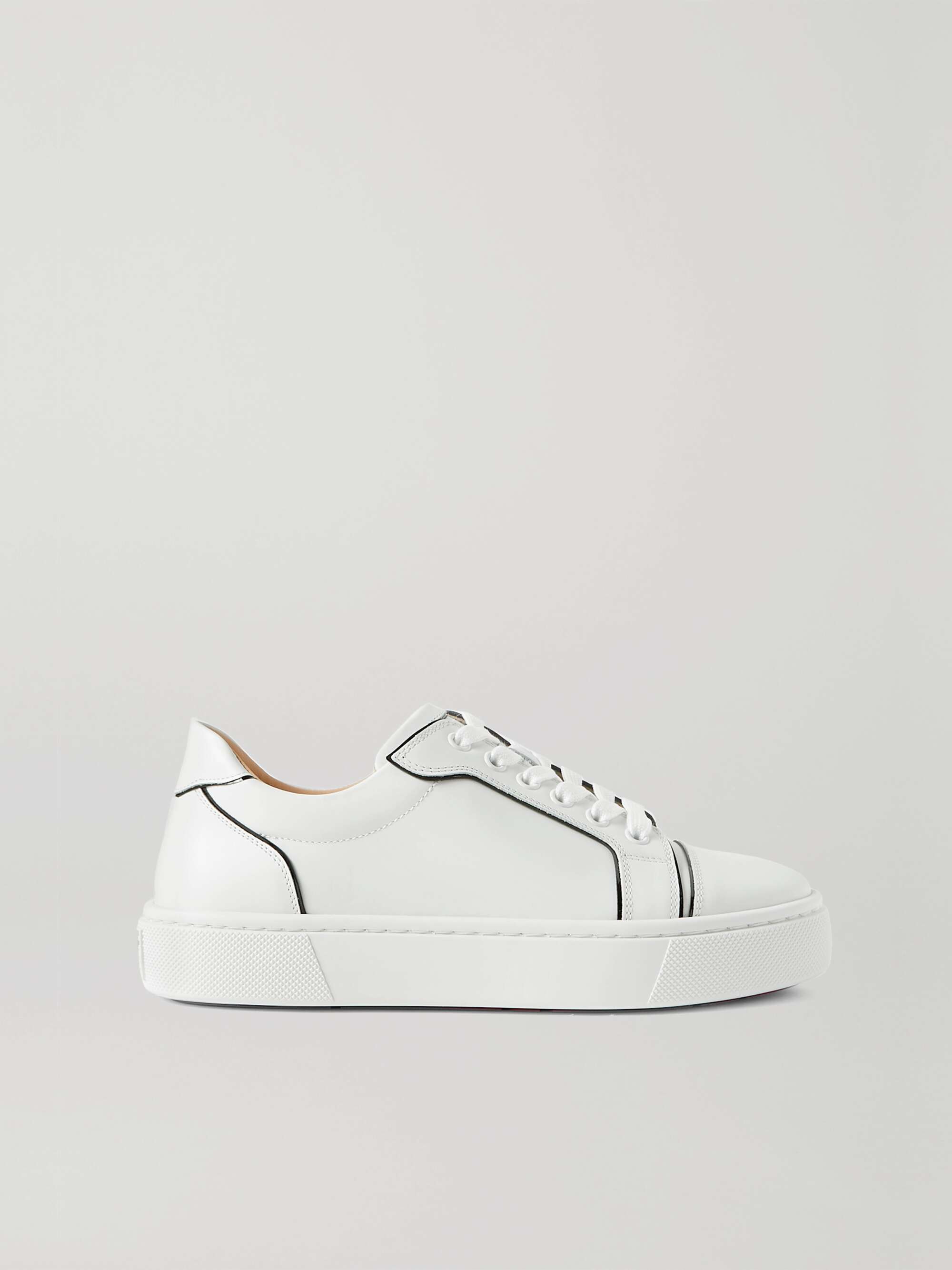 Christian louboutin sales black leather sneakers