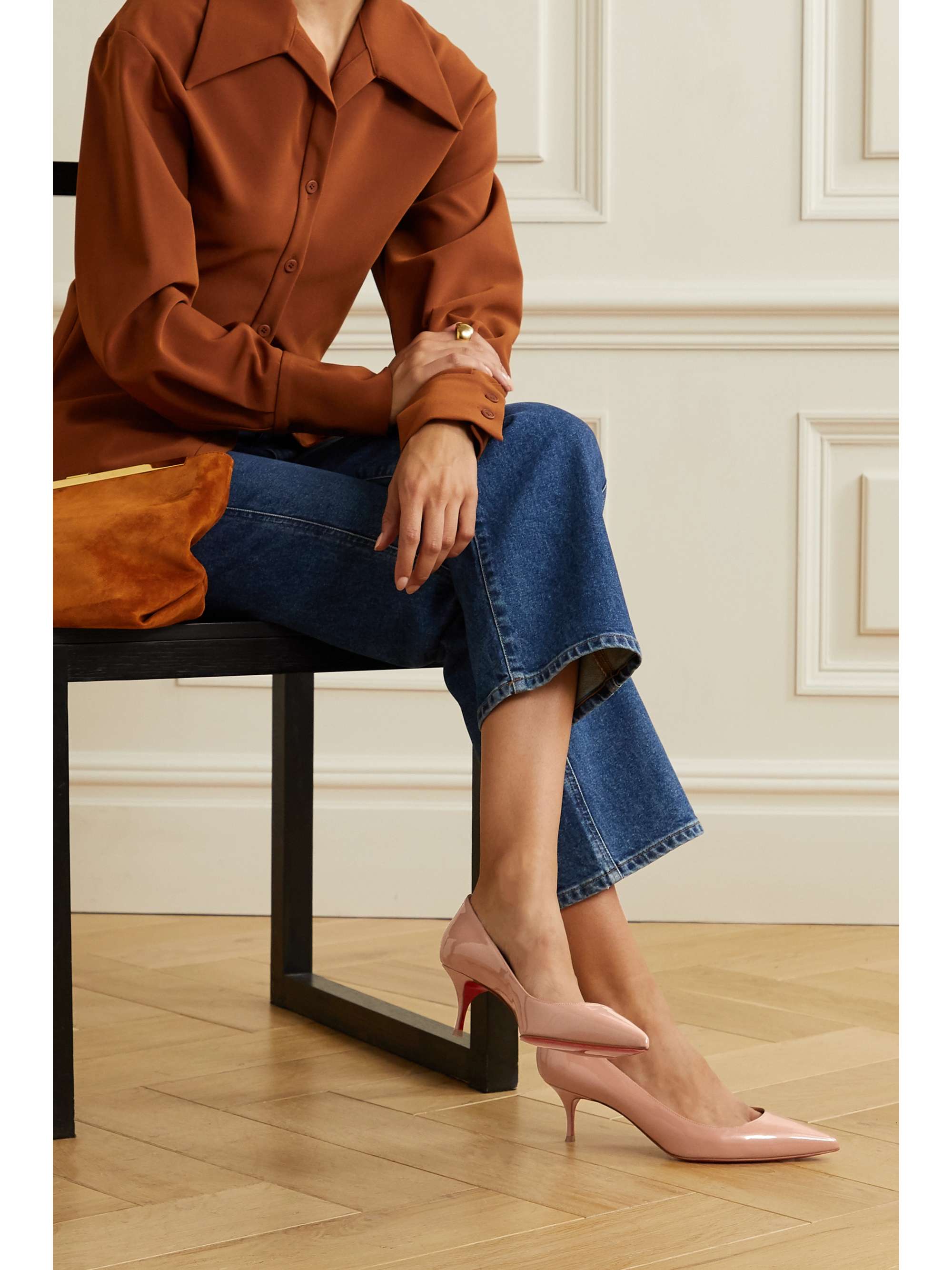 Kate 55 patent-leather pumps