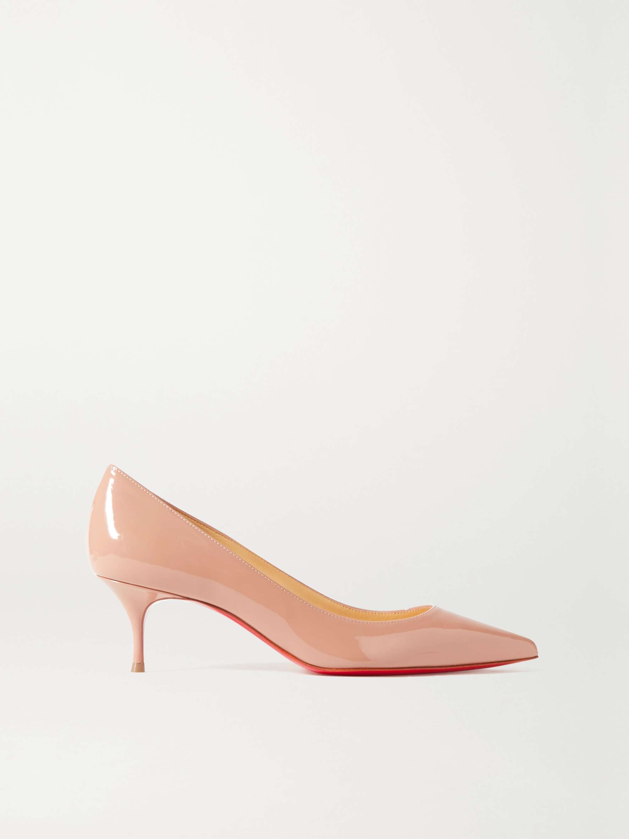 CHRISTIAN LOUBOUTIN Kate 55 patent-leather pumps | NET-A-PORTER