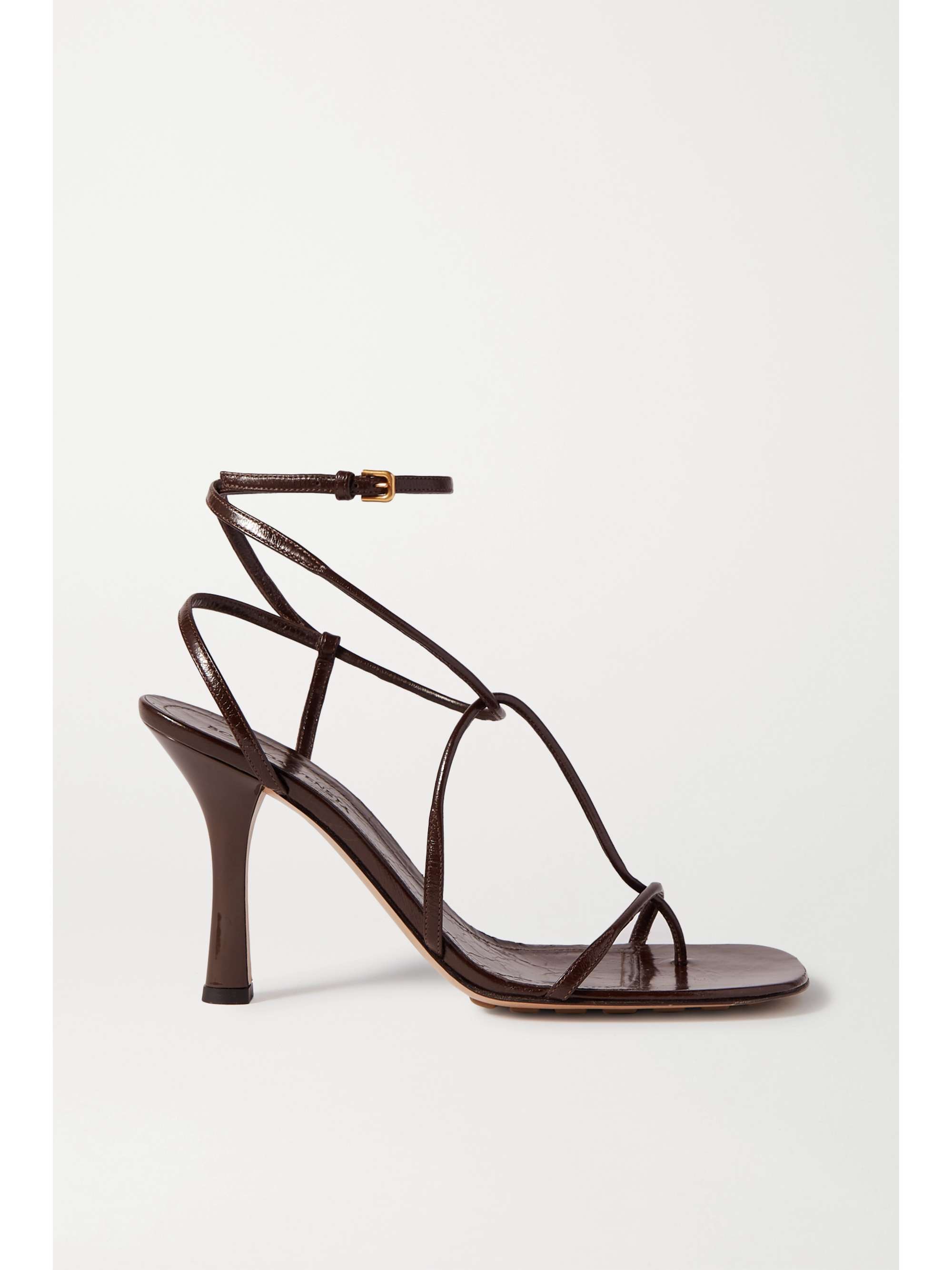 Brown Leather Sandals Bottega Veneta Net A Porter