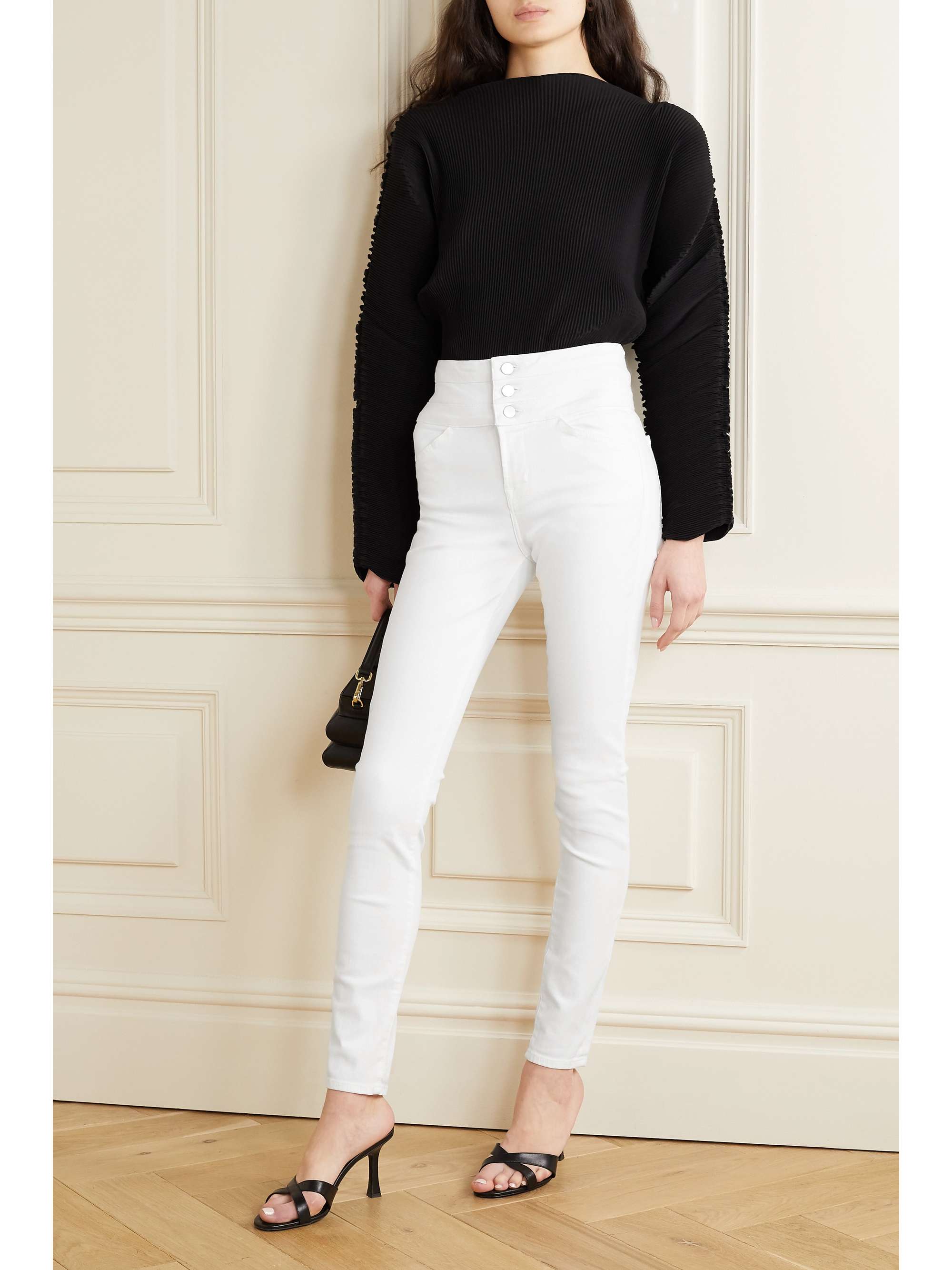 White Annalie high-rise skinny jeans 