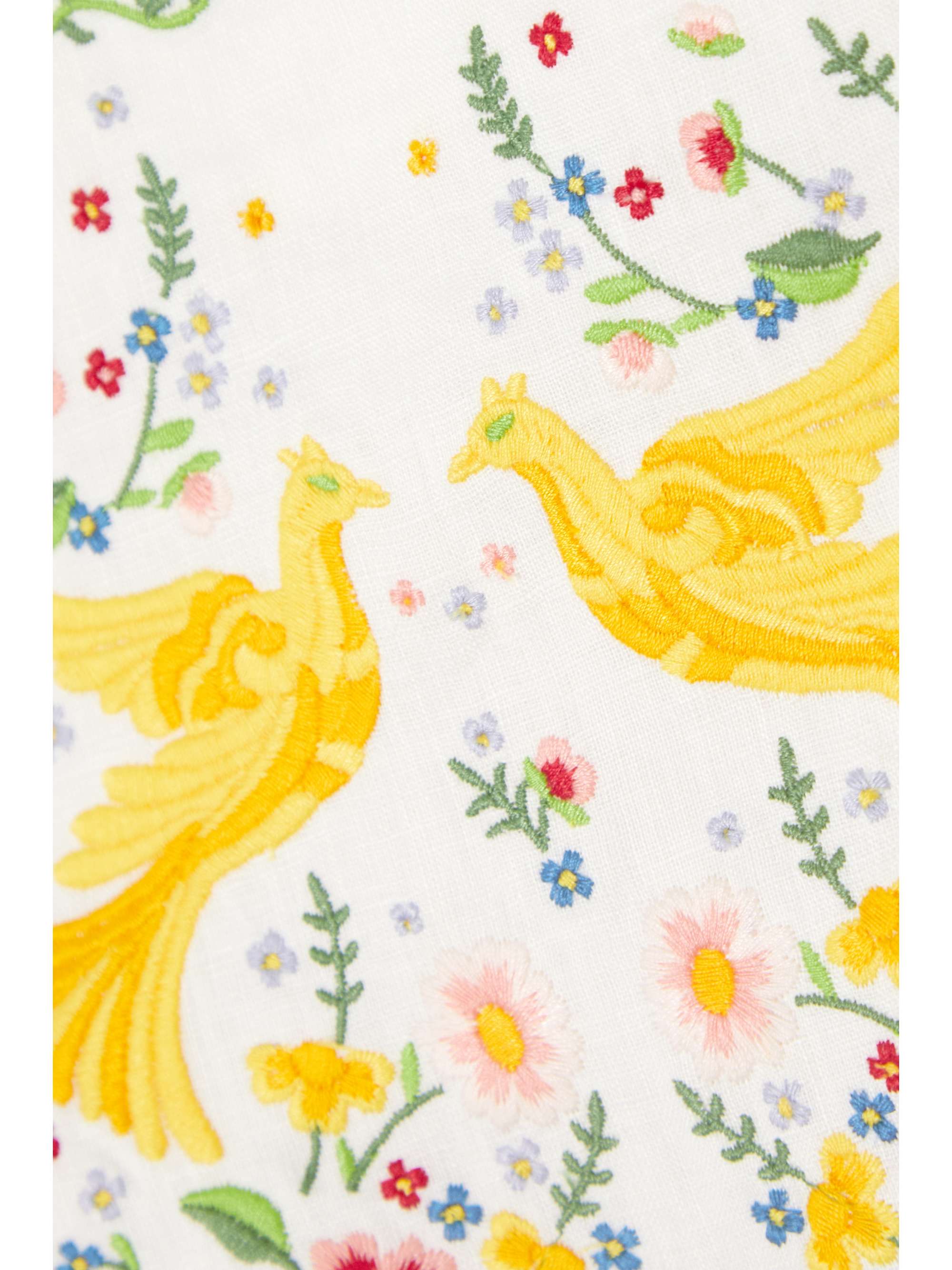 ZIMMERMANN Carnaby embroidered linen midi dress