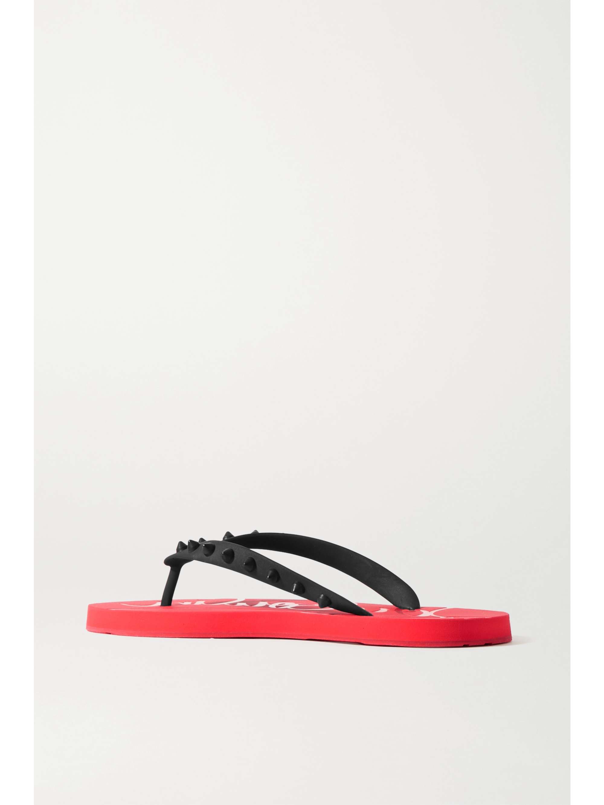 CHRISTIAN LOUBOUTIN Loubi Flip Donna 铆钉橡胶人字拖