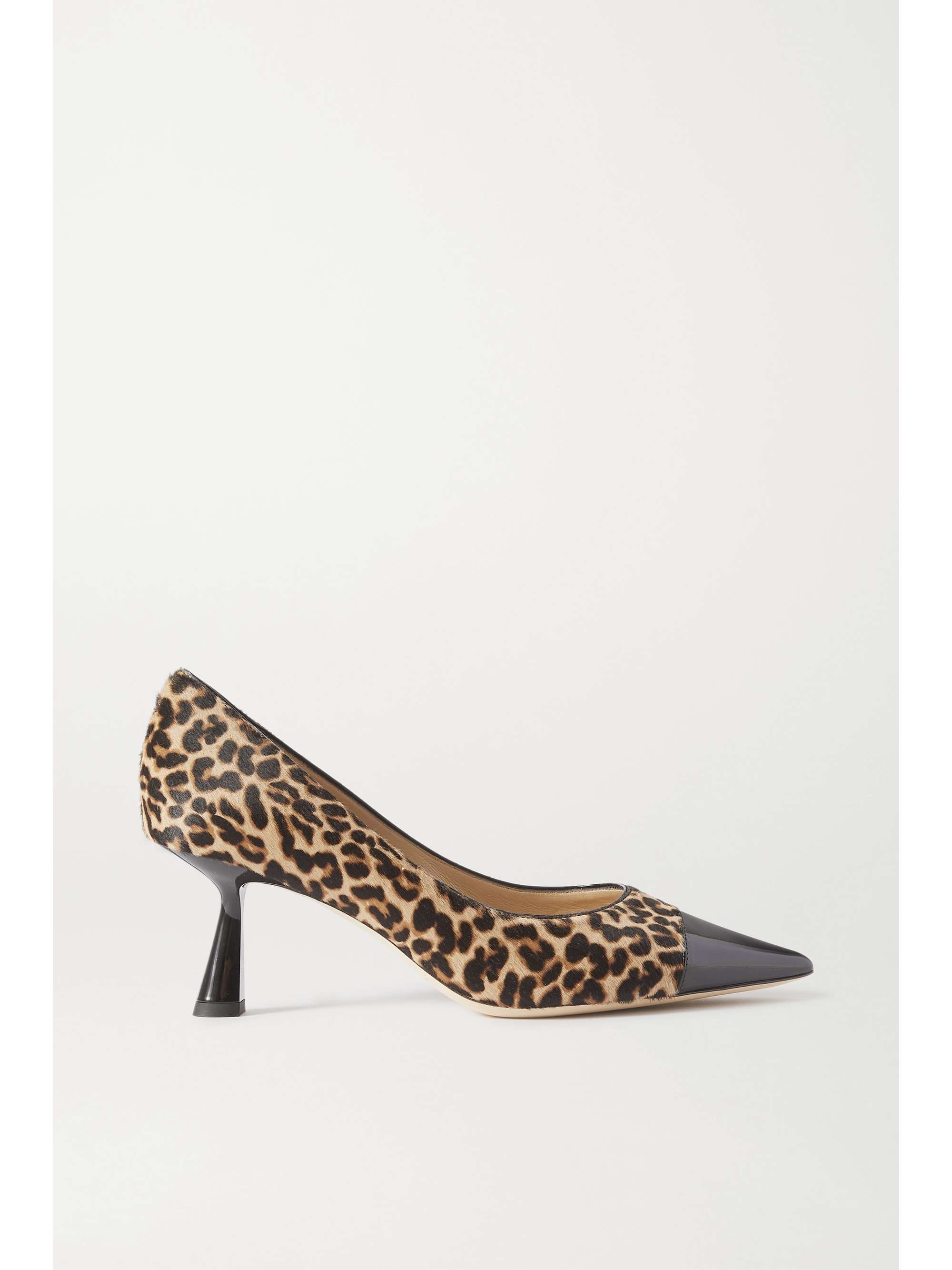 leopard patent pumps