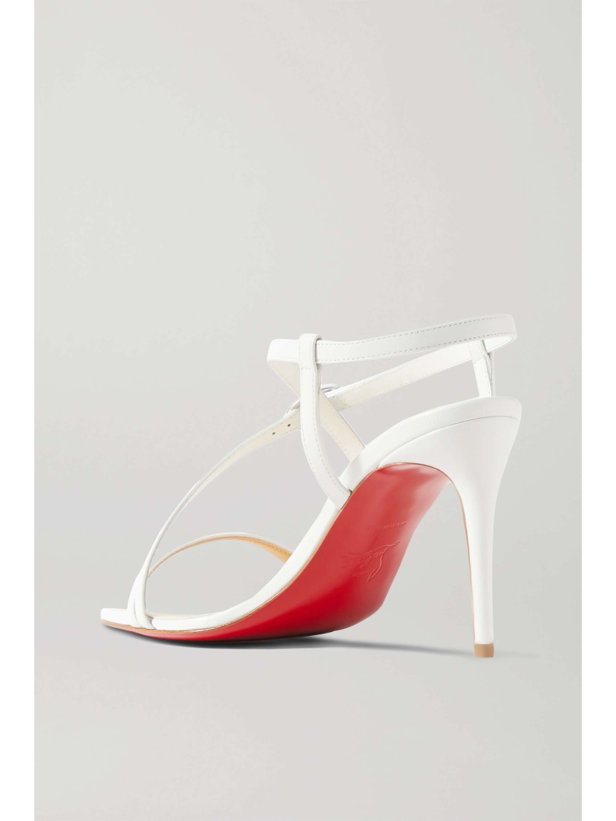 White Selima 85 leather sandals 