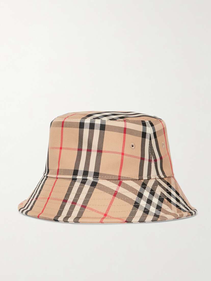 Burberry Checked Cotton-blend Twill Bucket Hat
