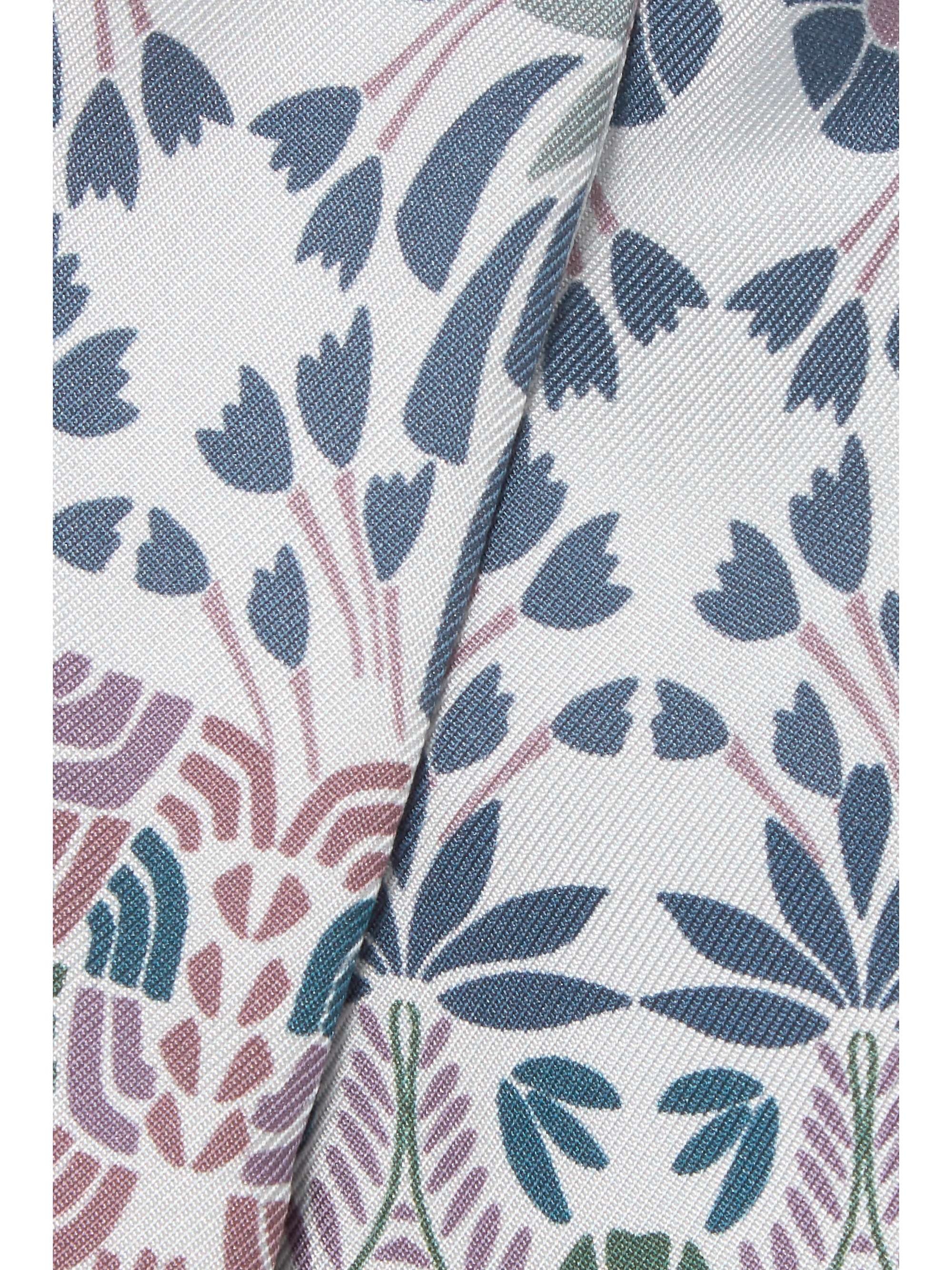 LORO PIANA Floral-print silk-twill scarf