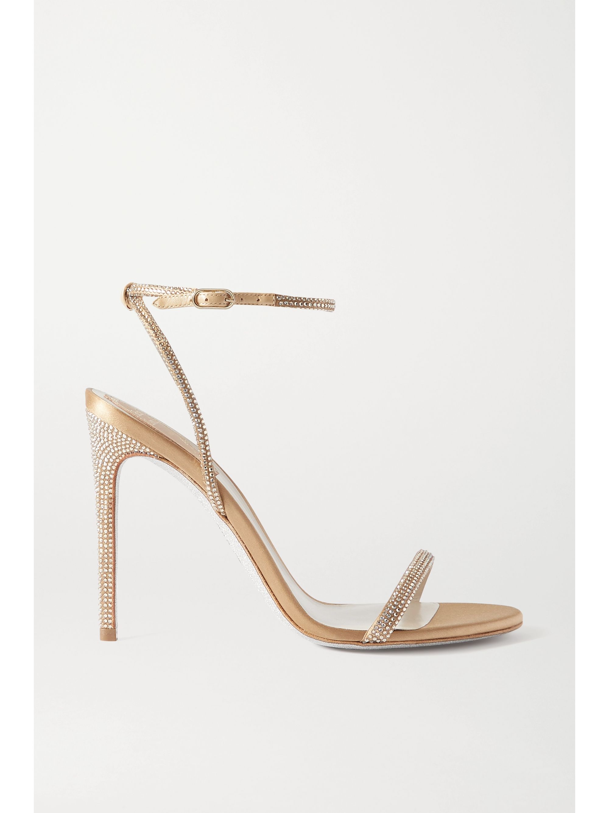 Rene caovilla gold heels Clearance