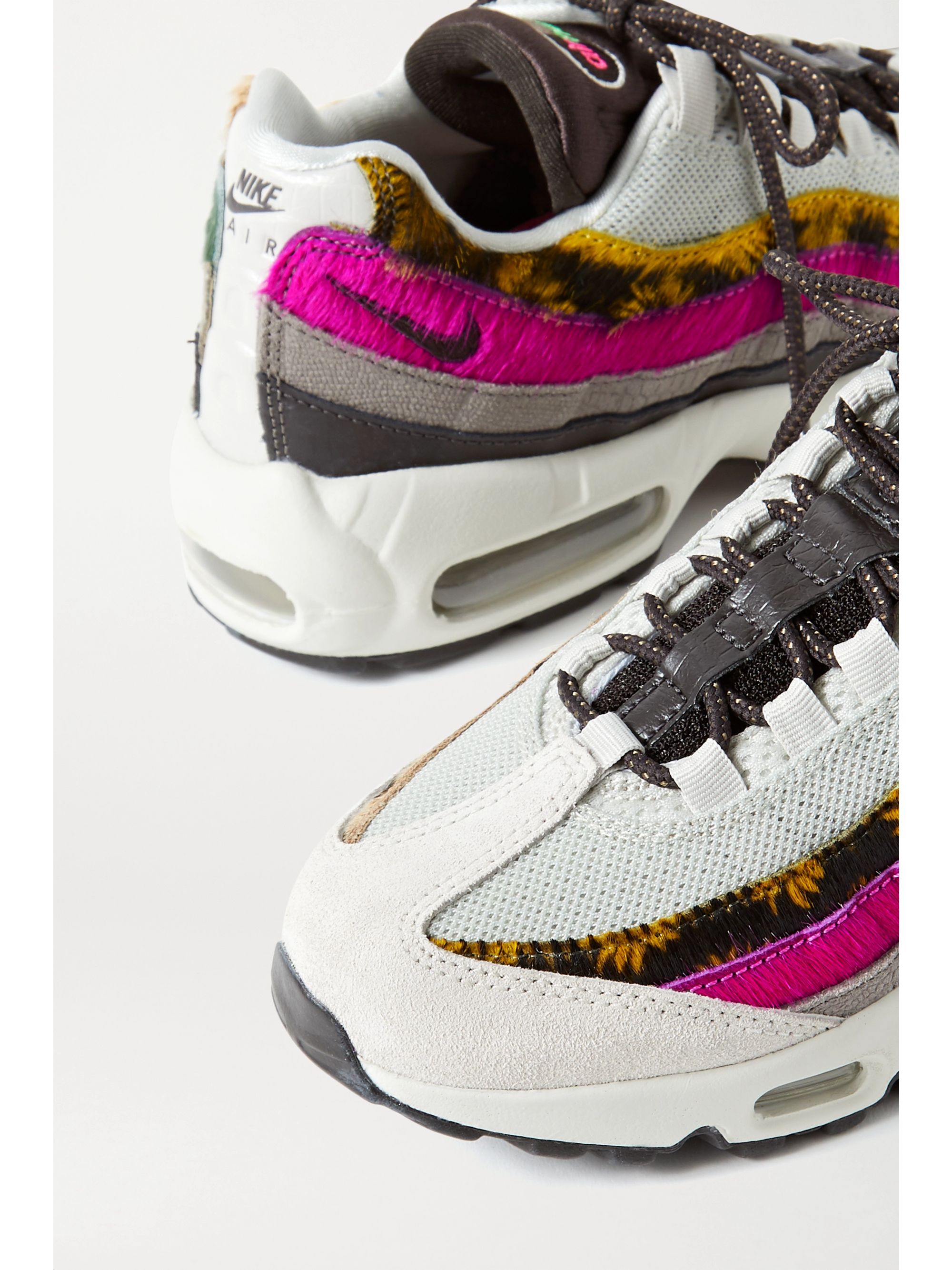 nike air max 95 suede mesh and leather sneakers