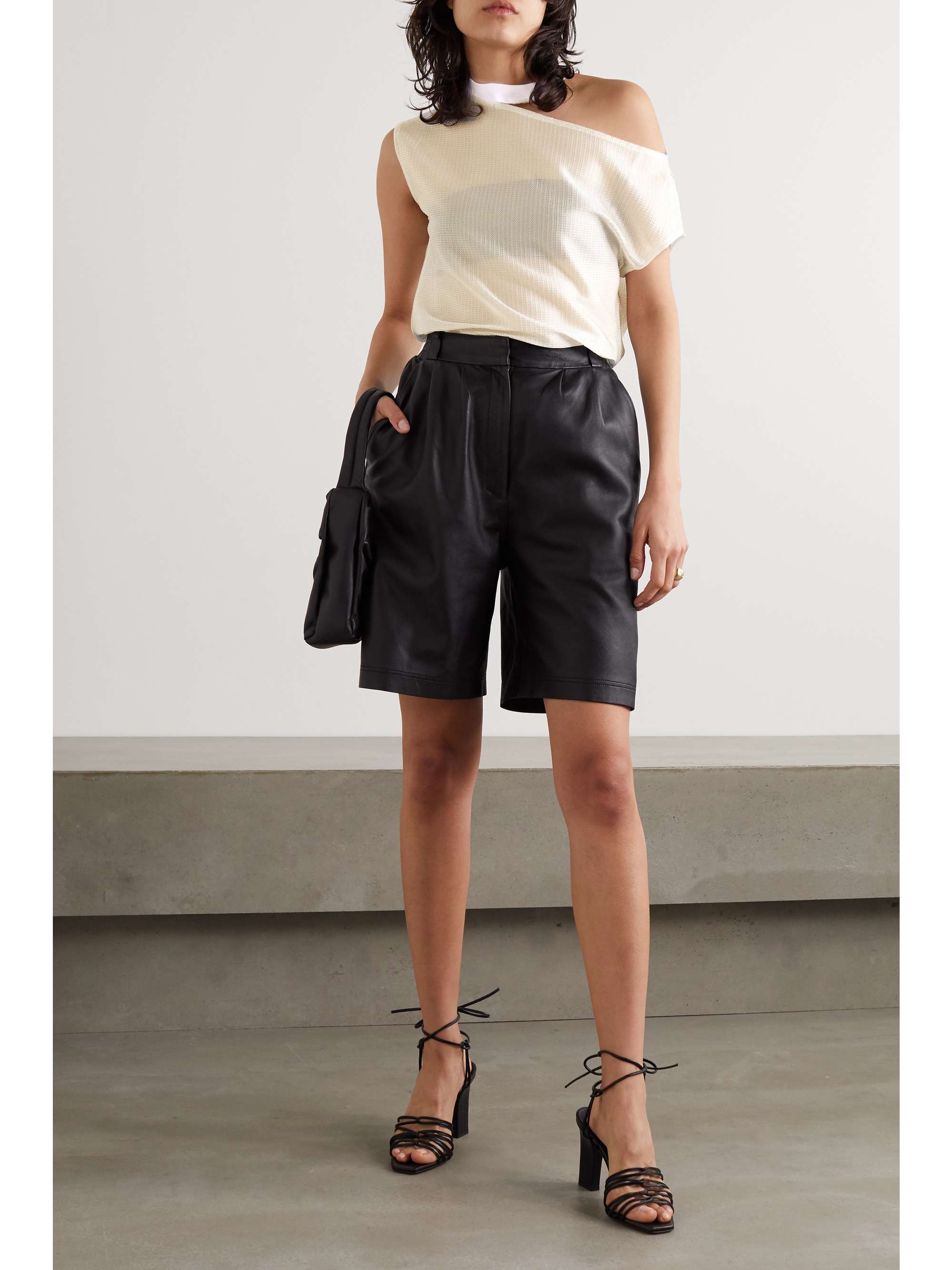 RTA Axel cutout ribbed-knit top