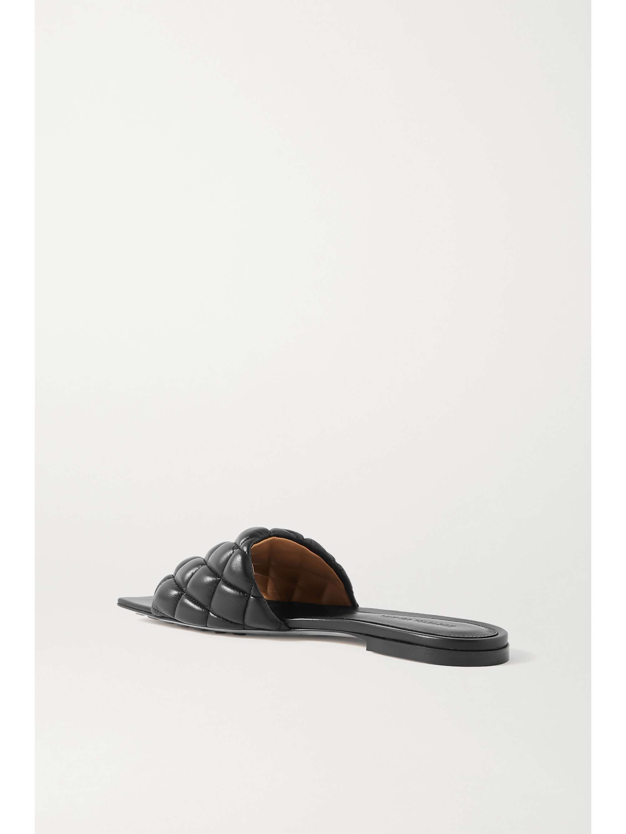 Black Quilted leather slides | BOTTEGA VENETA | NET-A-PORTER