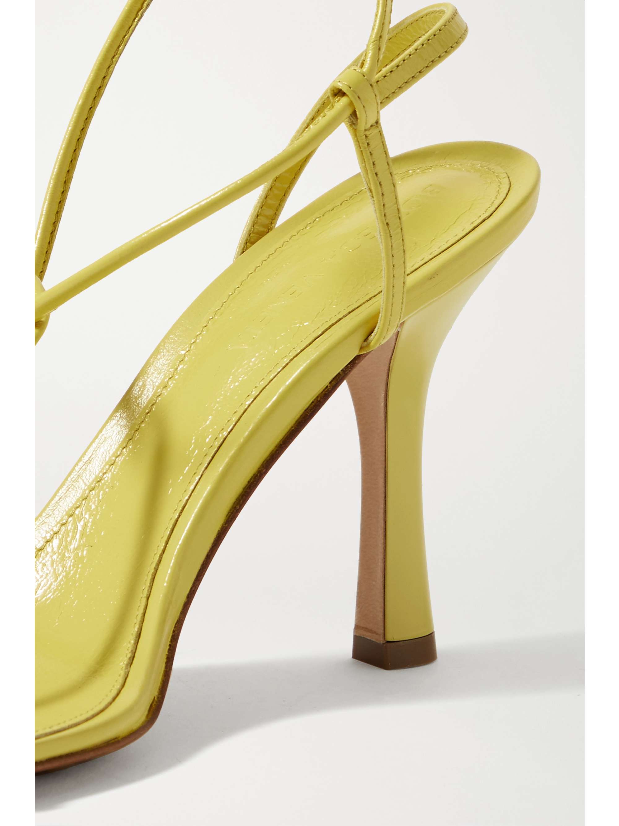 yellow studded sandals