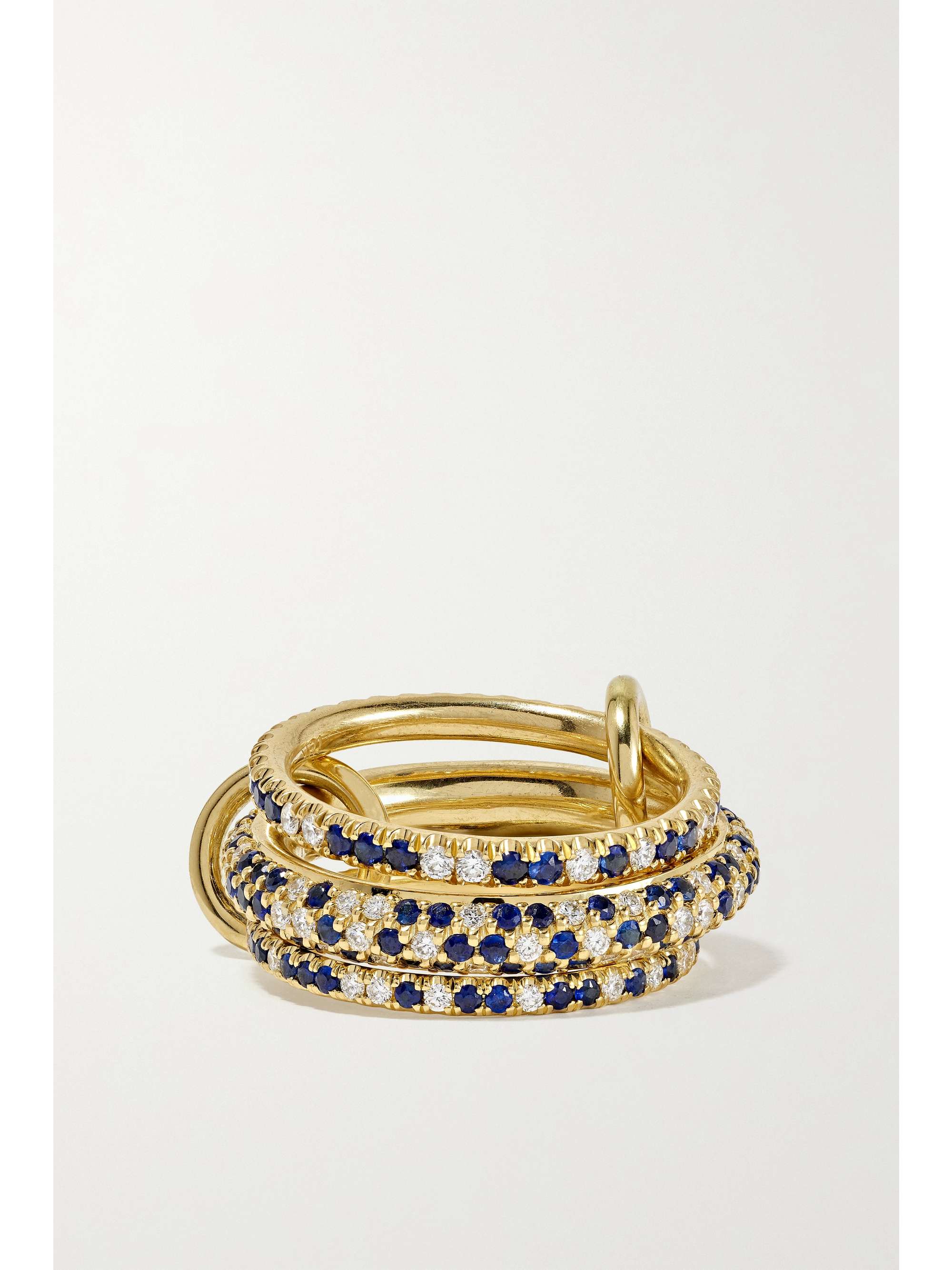 SPINELLI KILCOLLIN Nova 18-karat gold, sapphire and diamond rings