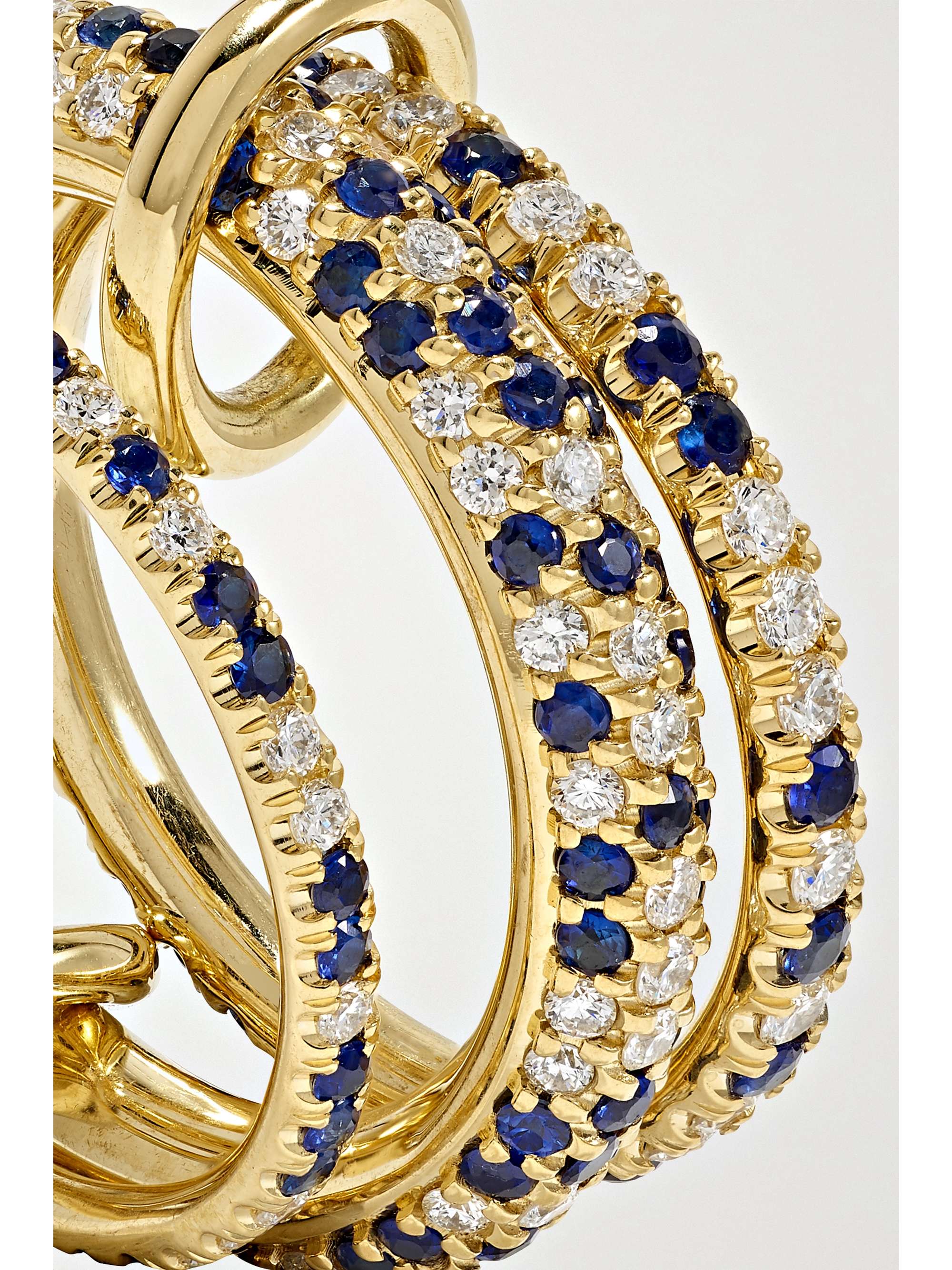 SPINELLI KILCOLLIN Nova 18-karat gold, sapphire and diamond rings