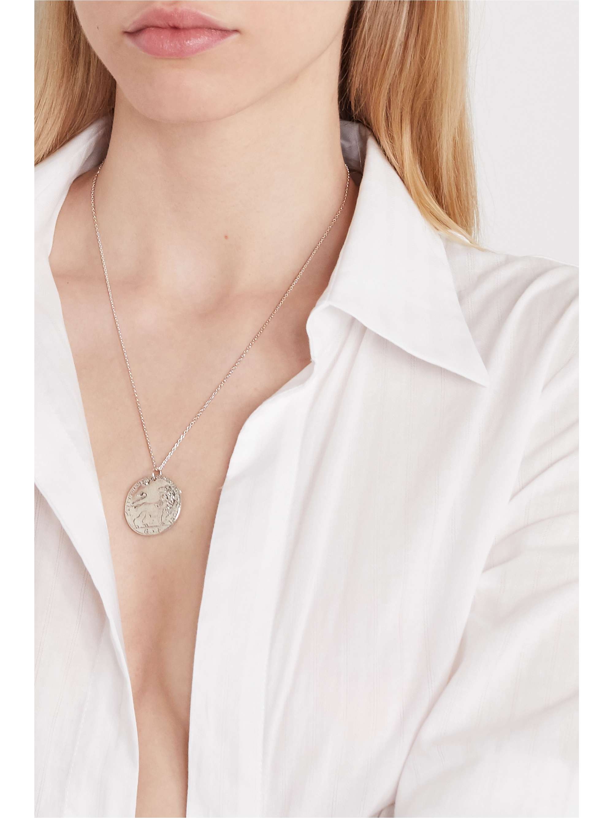 ALIGHIERI Lion silver necklace