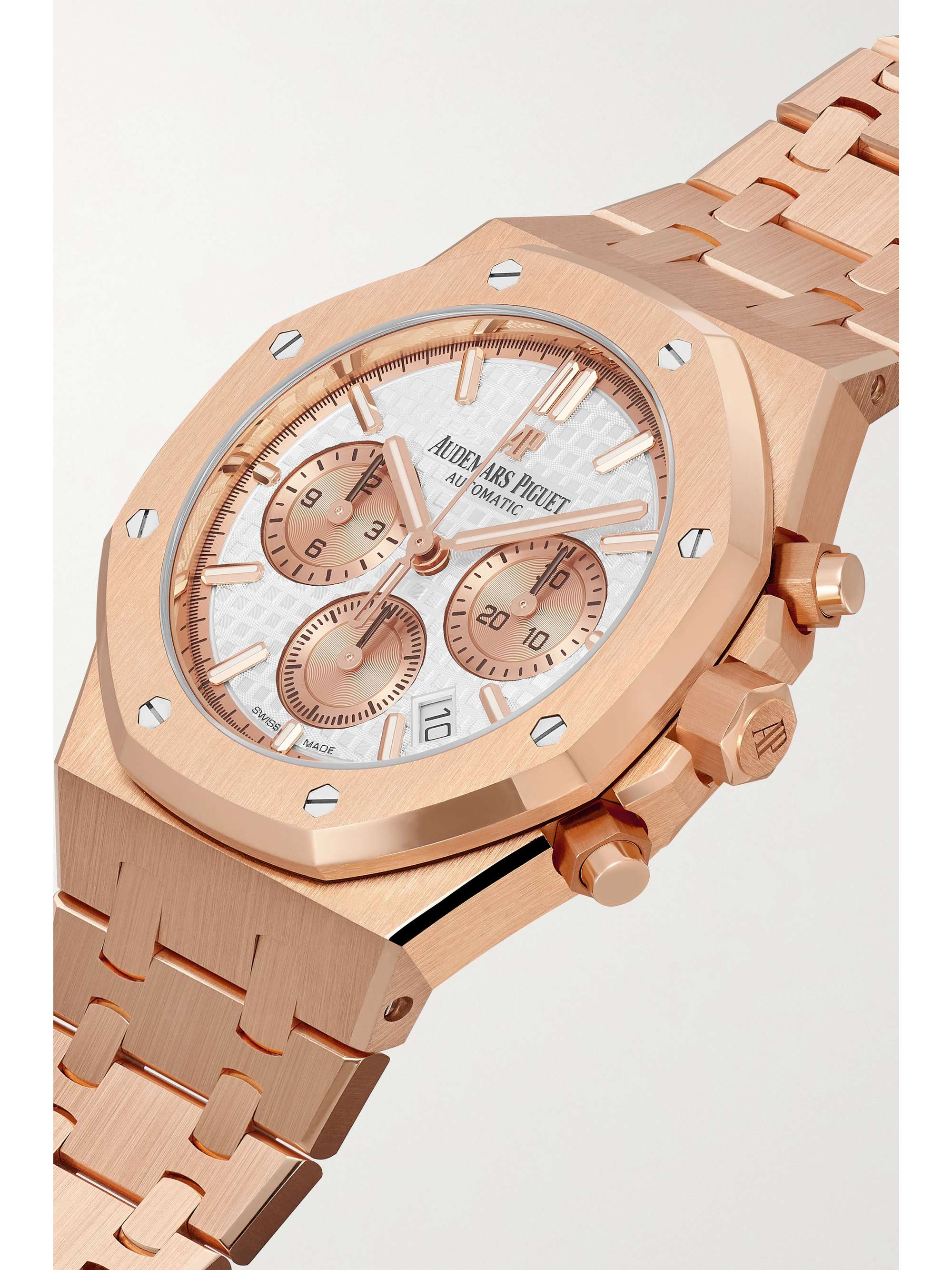 AUDEMARS PIGUET Royal Oak Automatic Chronograph 38mm 18-karat pink gold watch