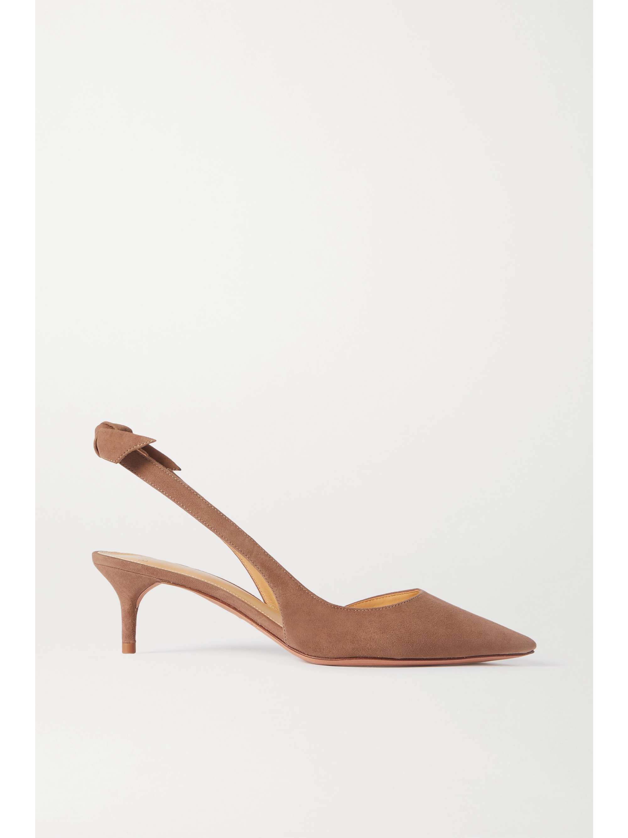 suede slingback pumps