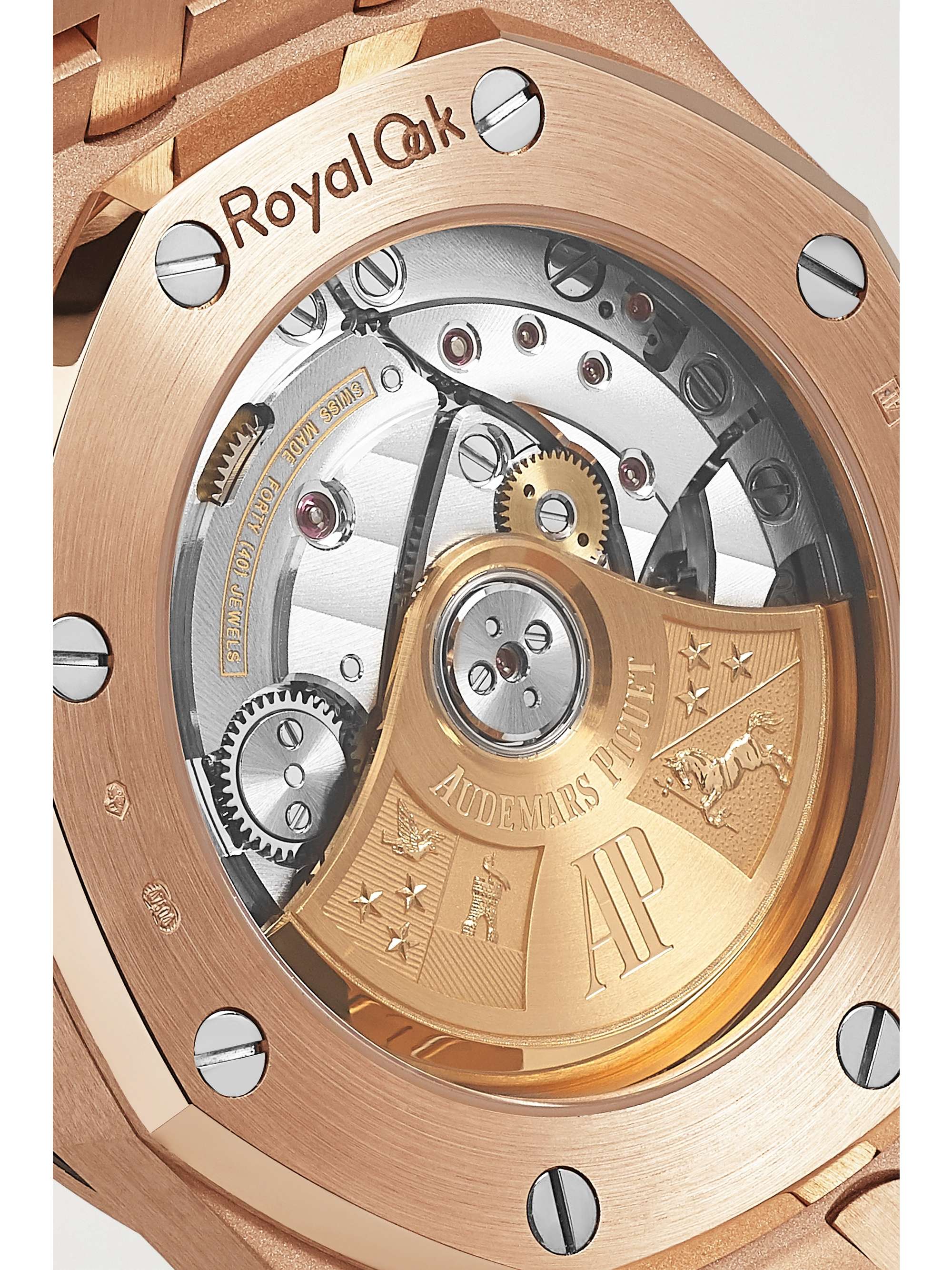 AUDEMARS PIGUET Royal Oak Automatic 37mm 18-karat pink gold and diamond watch