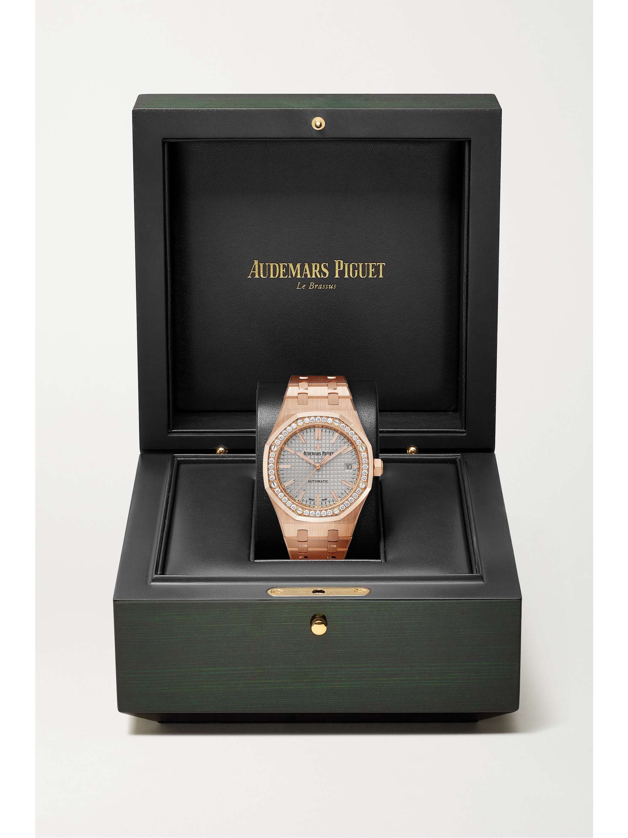 AUDEMARS PIGUET Royal Oak Automatic 37mm 18-karat pink gold and diamond watch